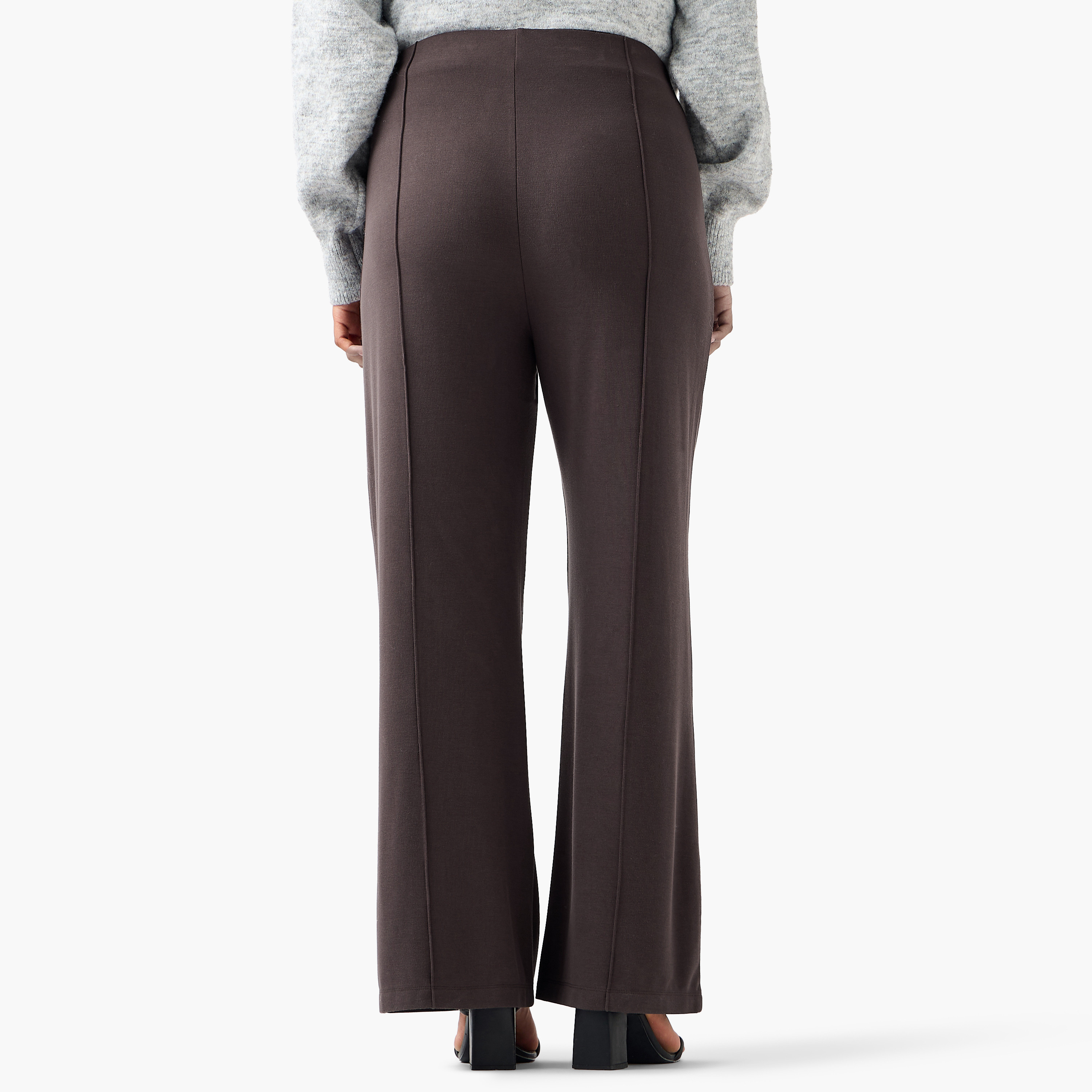 بنطلون بينتوك واسع الساقين بخصر مطاطي من أولا بوبكن-women-clothing-bottoms-trousers-image-3