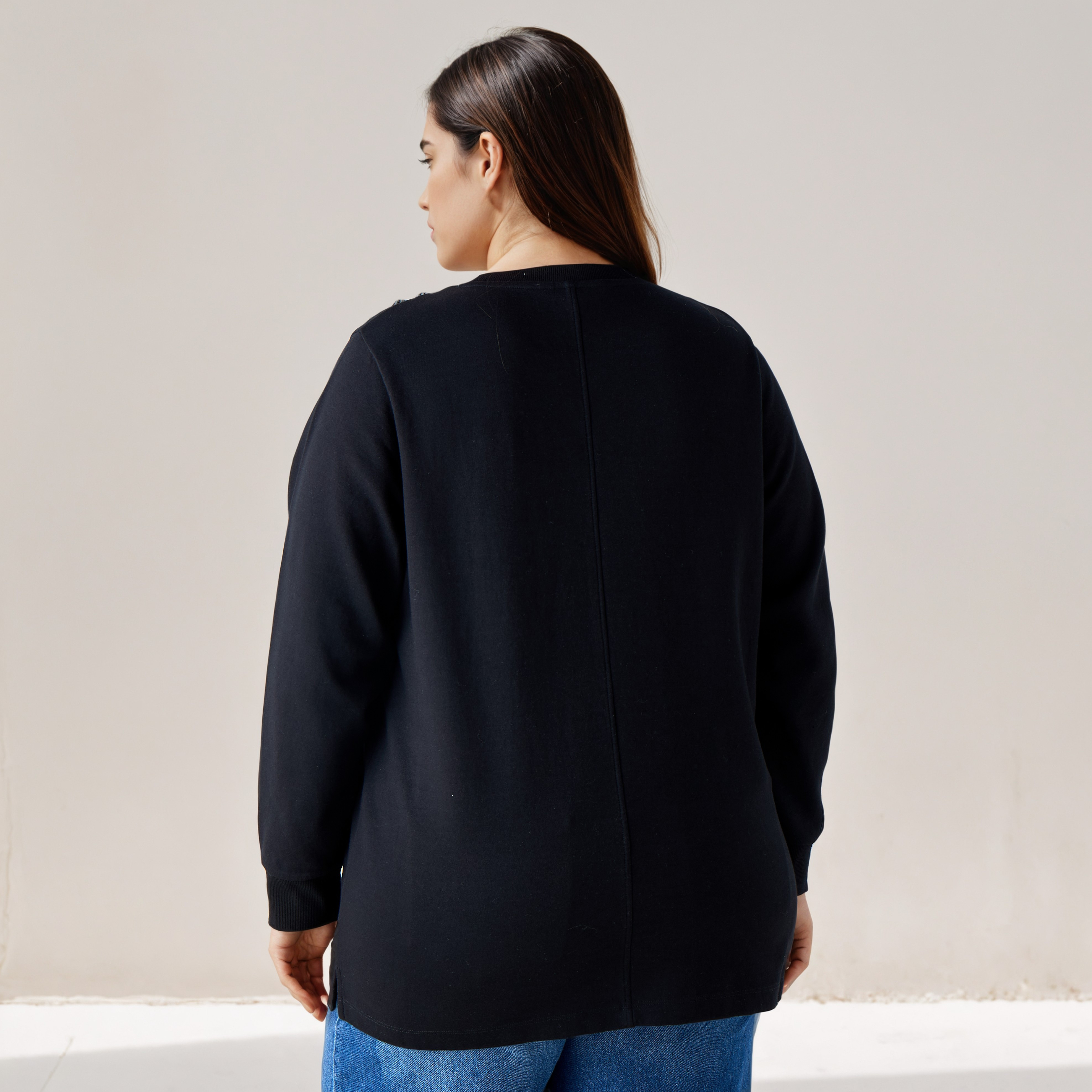 Ulla Popken Sweatshirt with Embellishment-women-winterwear-hoodiesandsweatshirts-sweatshirts-image-3