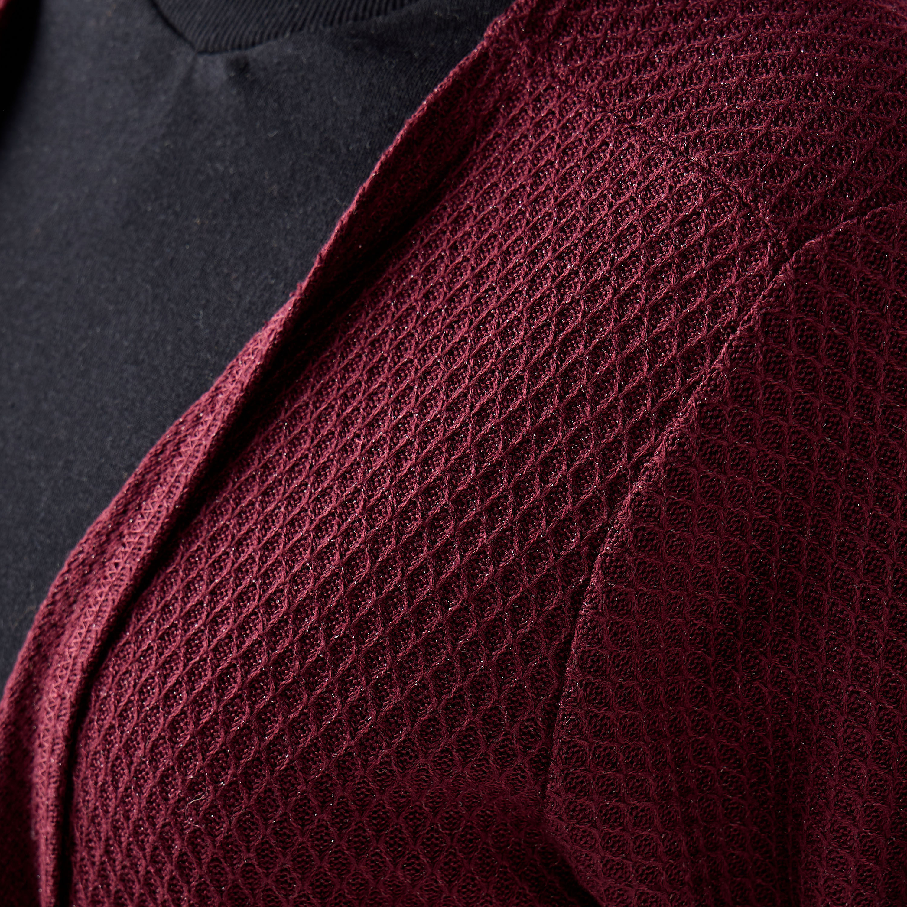 Ulla Popken Relaxed Fit Longline Textured Cardigan-women-winterwear-cardigansandjumpers-cardigans-image-3