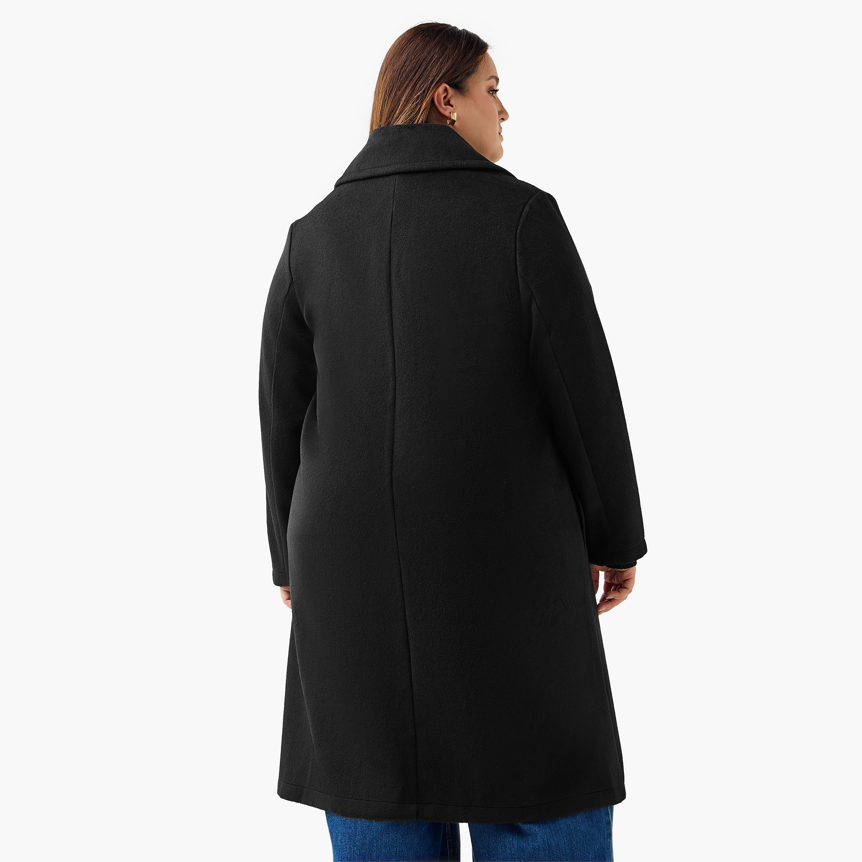 معطف طويل للنساء بوليستر مخلوط وياقة عادية من أولا بوبكن-women-clothing-coatsandjackets-coats-image-2