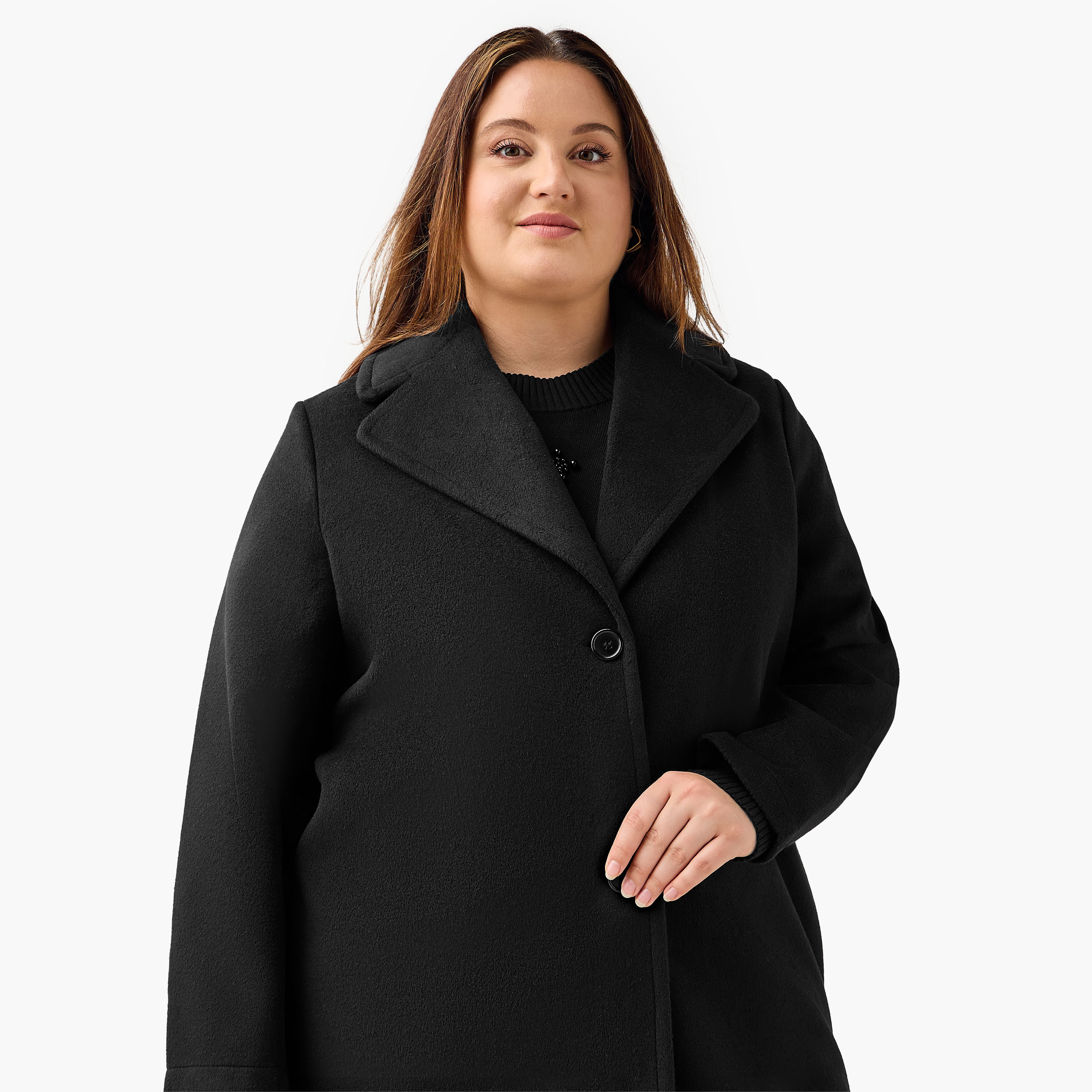 معطف طويل للنساء بوليستر مخلوط وياقة عادية من أولا بوبكن-women-clothing-coatsandjackets-coats-image-3
