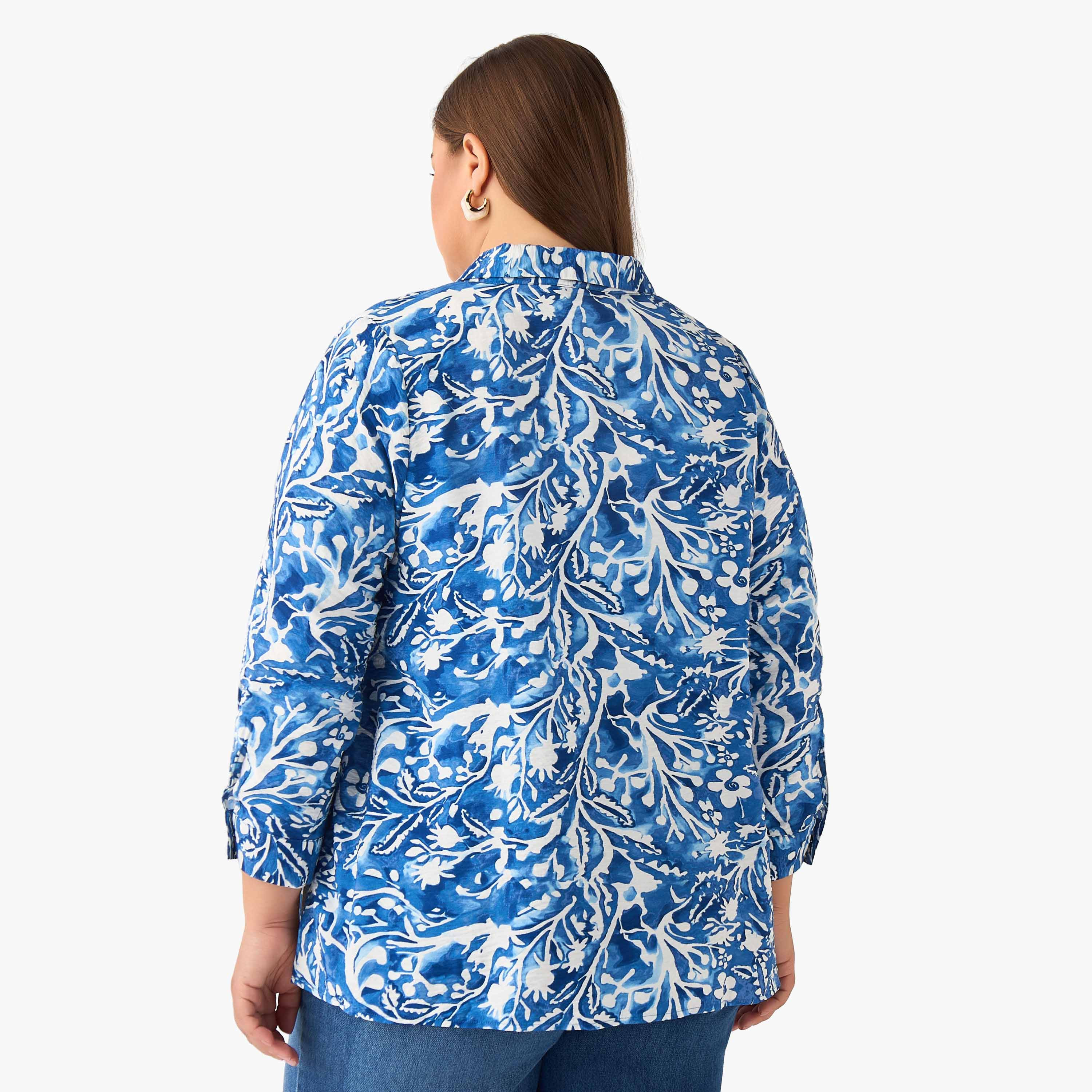Ulla Popken Regular Fit Viscose Shirt with Floral Print-women-clothing-shirtsandblouses-shirts-image-4