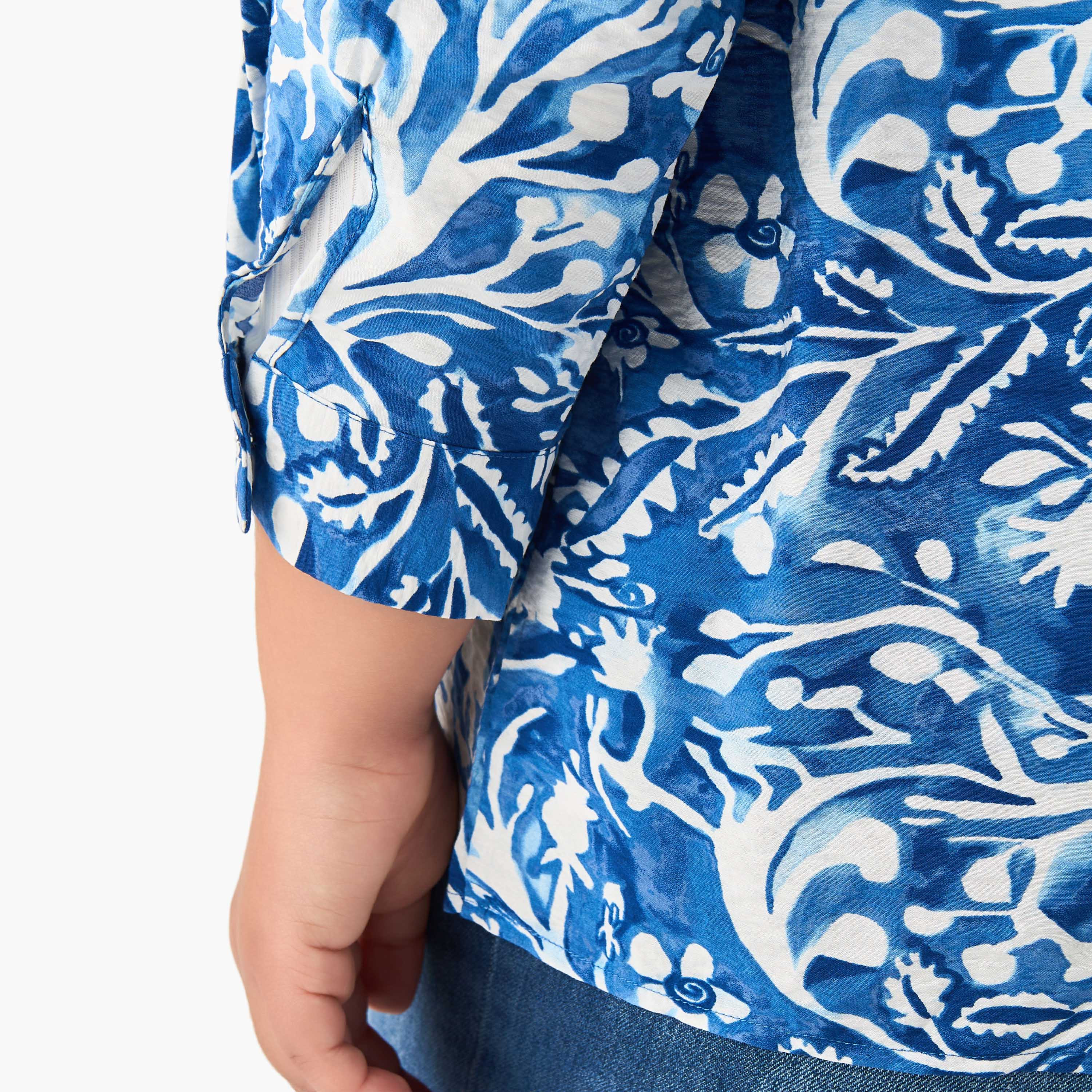 Ulla Popken Regular Fit Viscose Shirt with Floral Print-women-clothing-shirtsandblouses-shirts-image-5