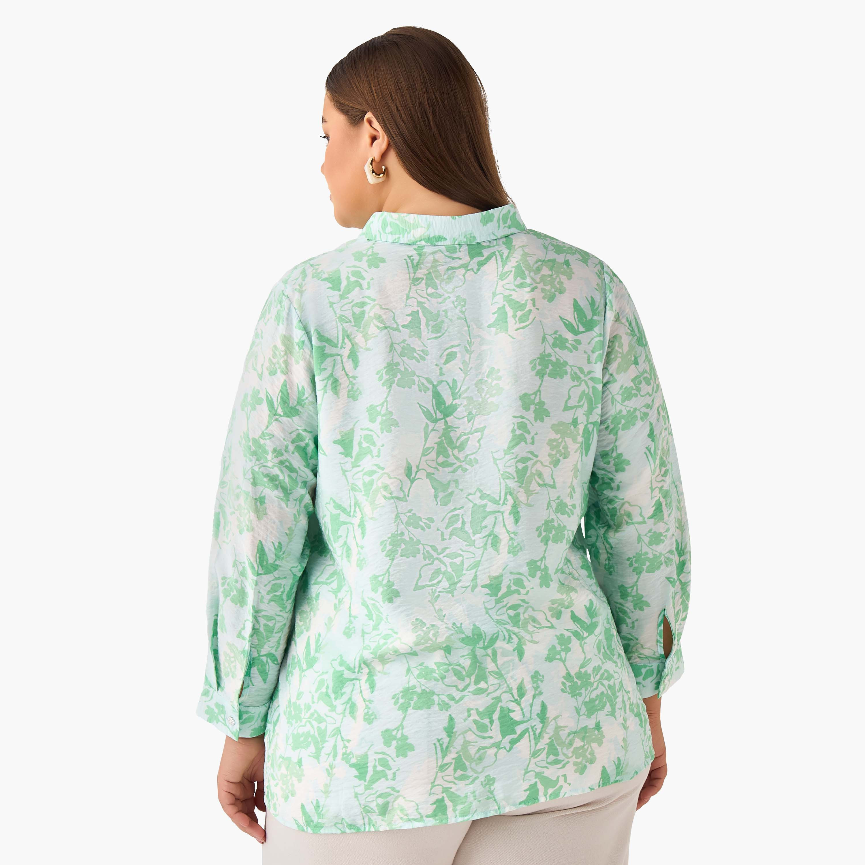 Ulla Popken Regular Fit Viscose Shirt with Floral Print-women-clothing-shirtsandblouses-shirts-image-4