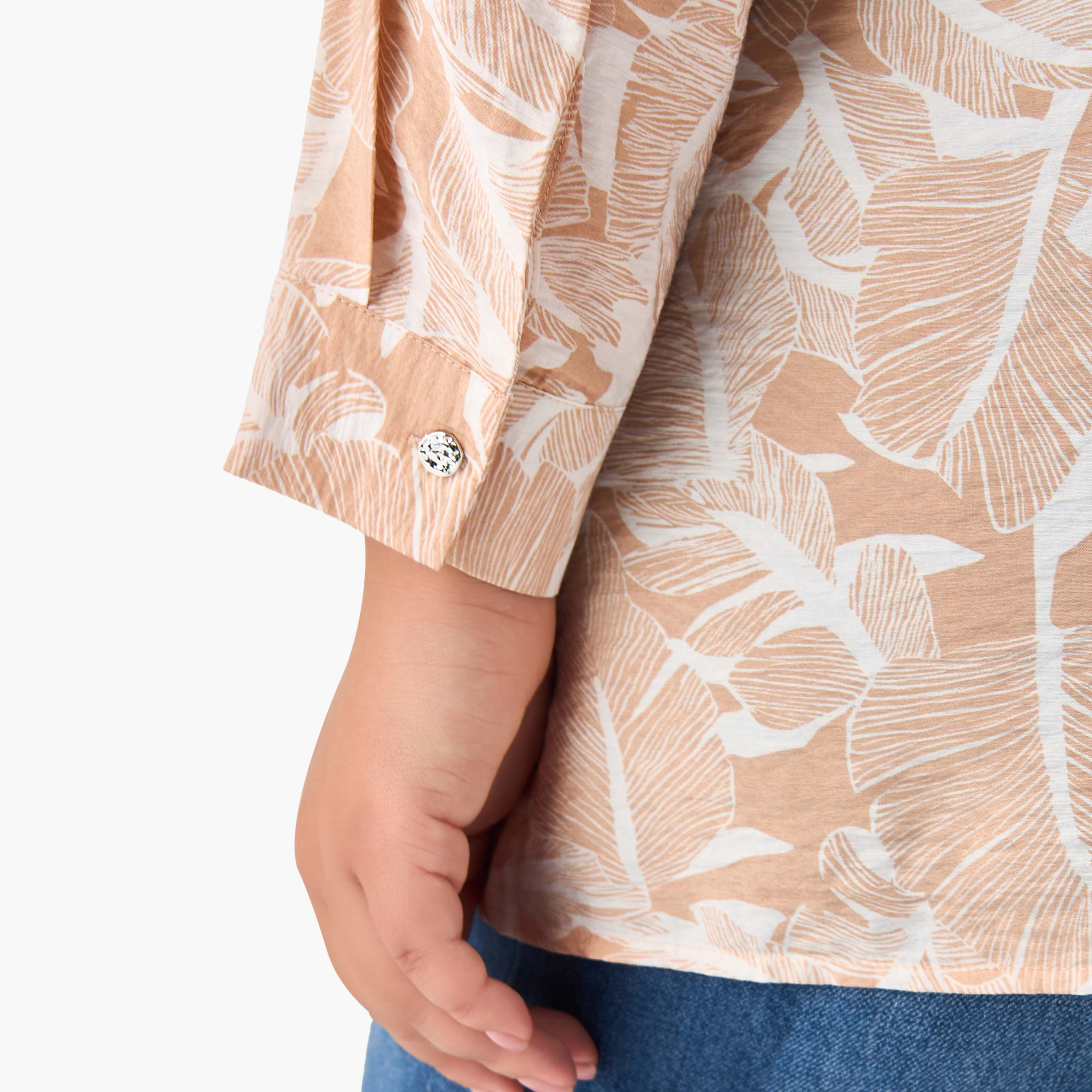 Ulla Popken Regular Fit Viscose Shirt with Floral Print-women-clothing-shirtsandblouses-shirts-image-5