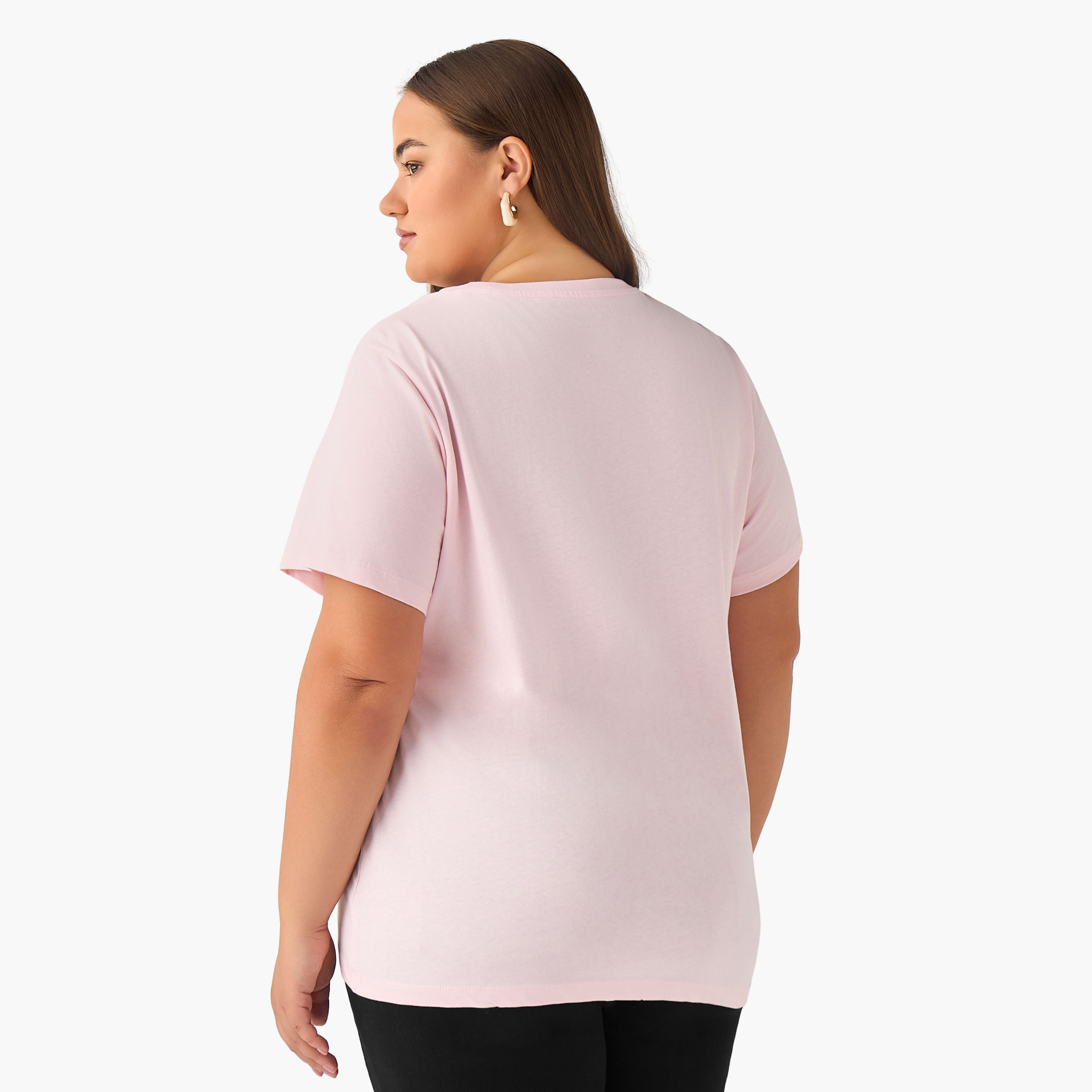 Ulla Popken Relaxed Fit Cotton T-shirt with Graphic Print-women-clothing-tshirts-image-3