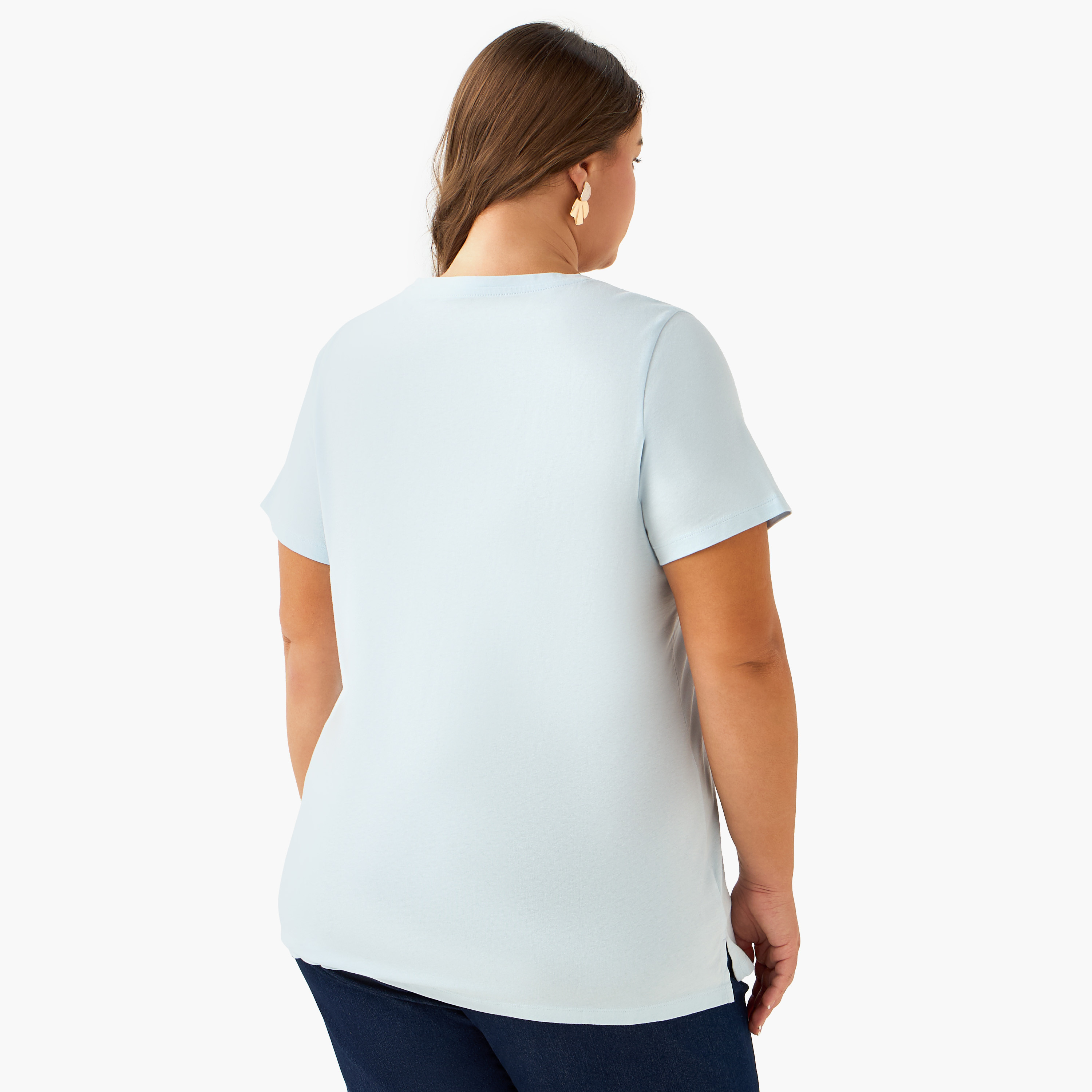 Ulla Popken Relaxed Fit T-shirt with Graphic Print-women-clothing-tshirts-image-4