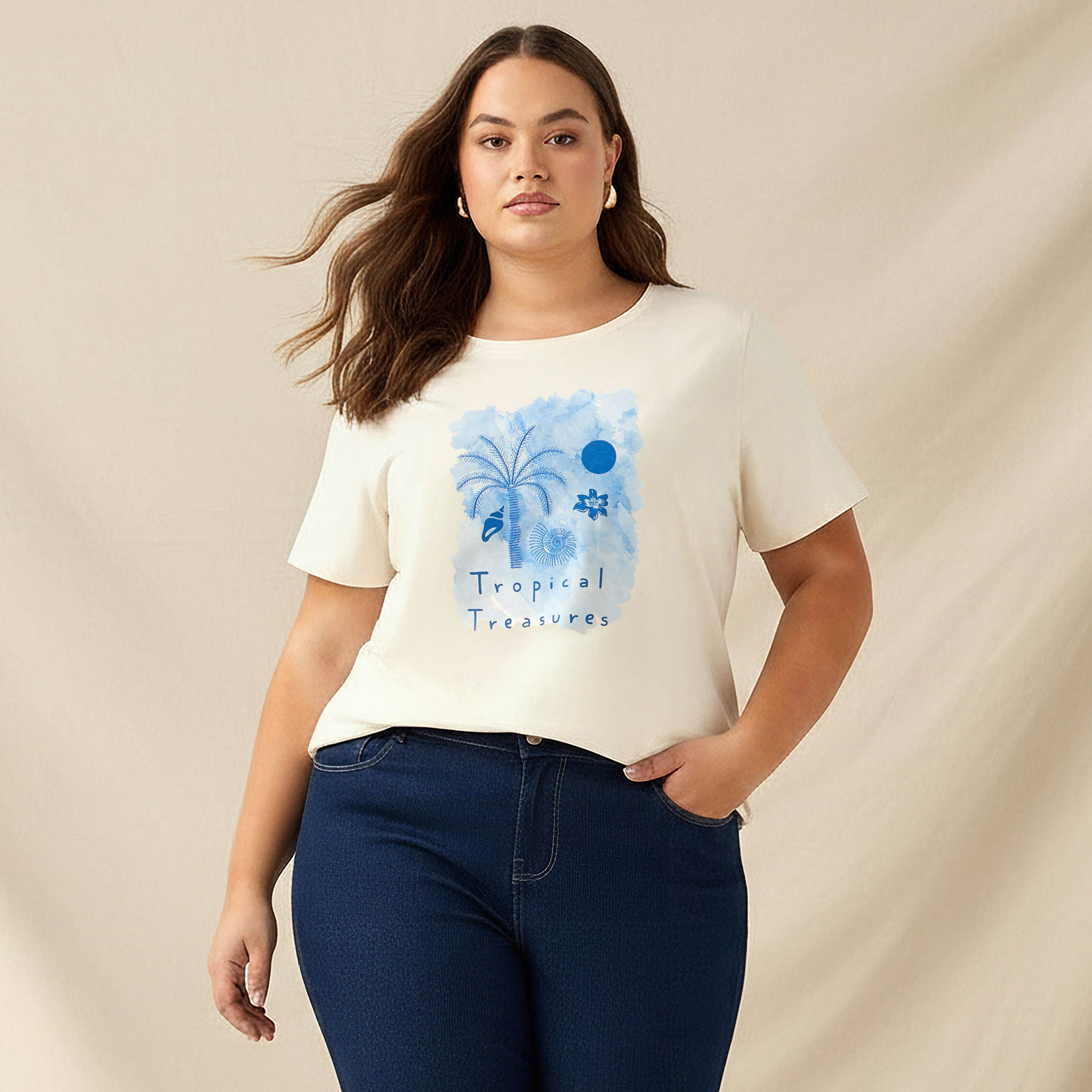 تيشيرت بقصة مريحة وطبعات من أولا بوبكين-women-clothing-plussize-tshirts-image-1