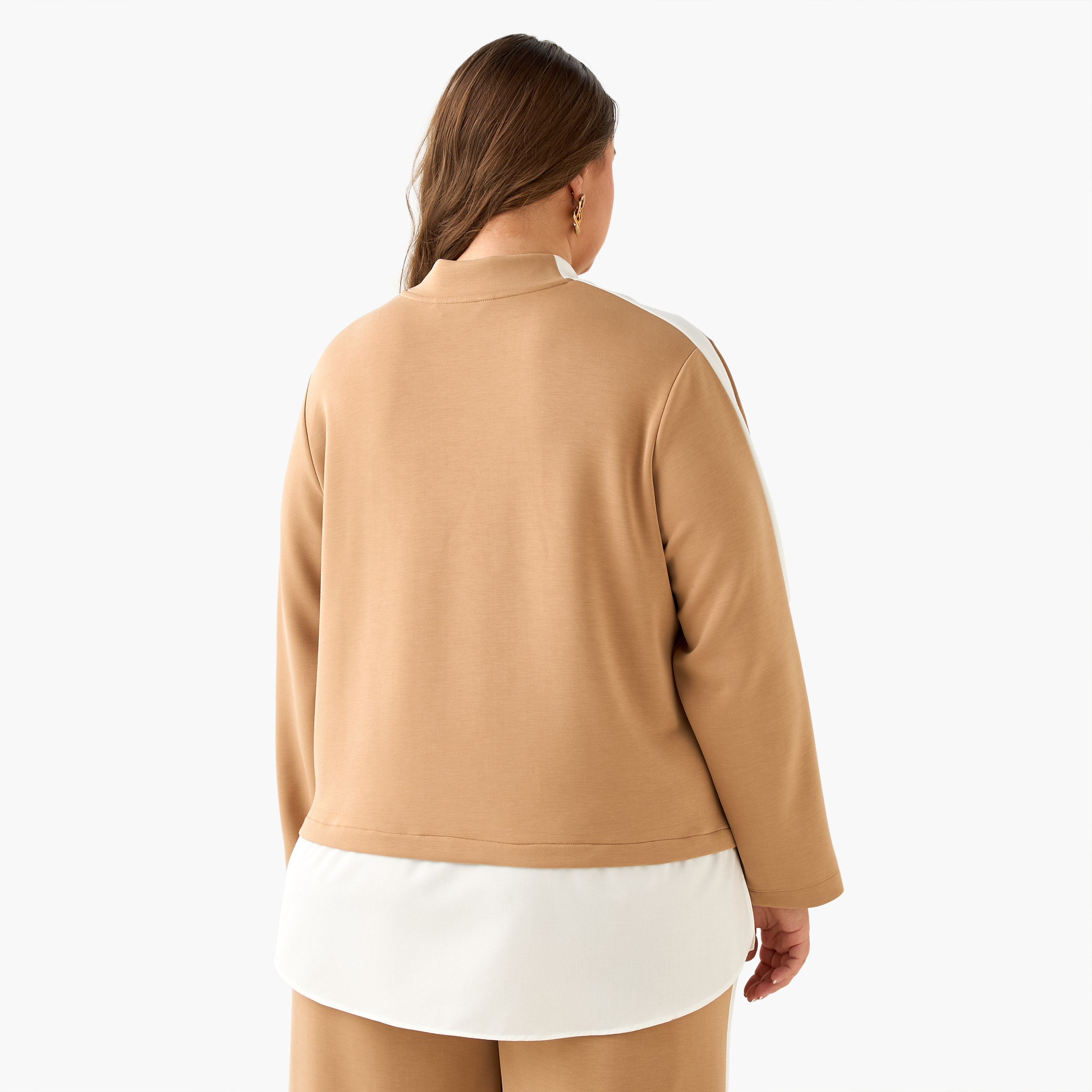 Ulla Popken Sweatshirt with Colourblock Design-women-clothing-coordsets-image-4