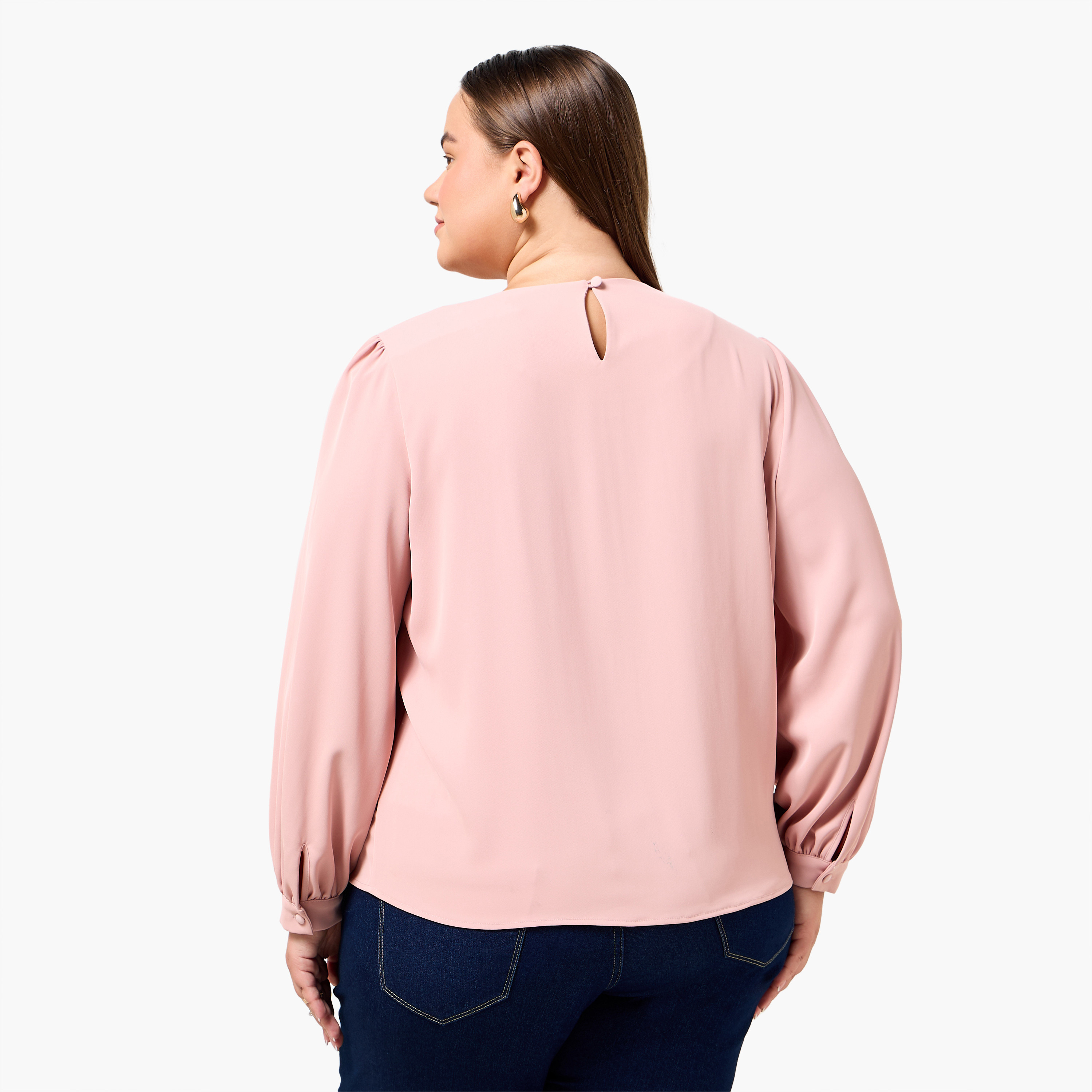 Ulla Popken Top with Chain Accent-women-clothing-shirtsandblouses-blouses-image-6