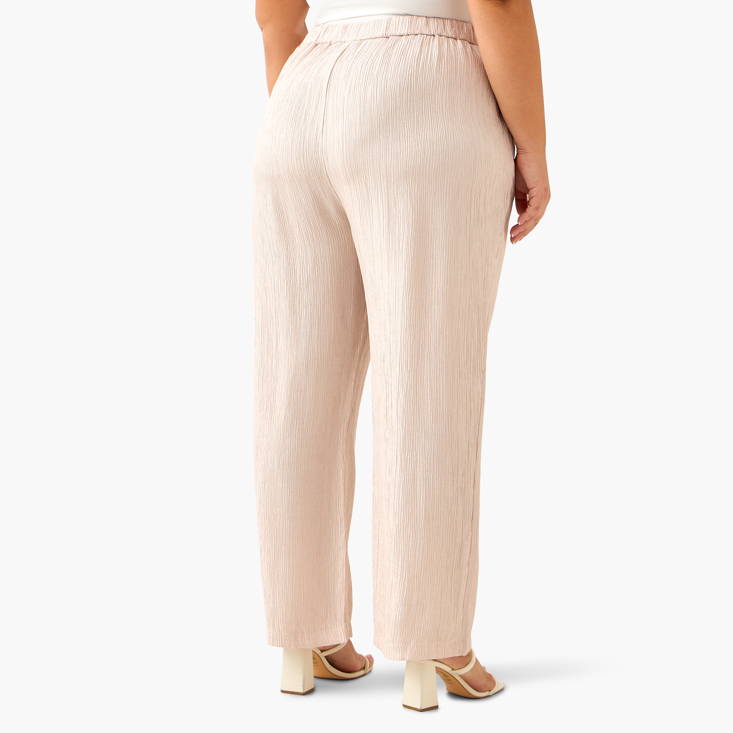 بنطلون بارز الملمس بقصّة مستقيمة من أولا بوبكن-women-clothing-bottoms-trousers-image-4