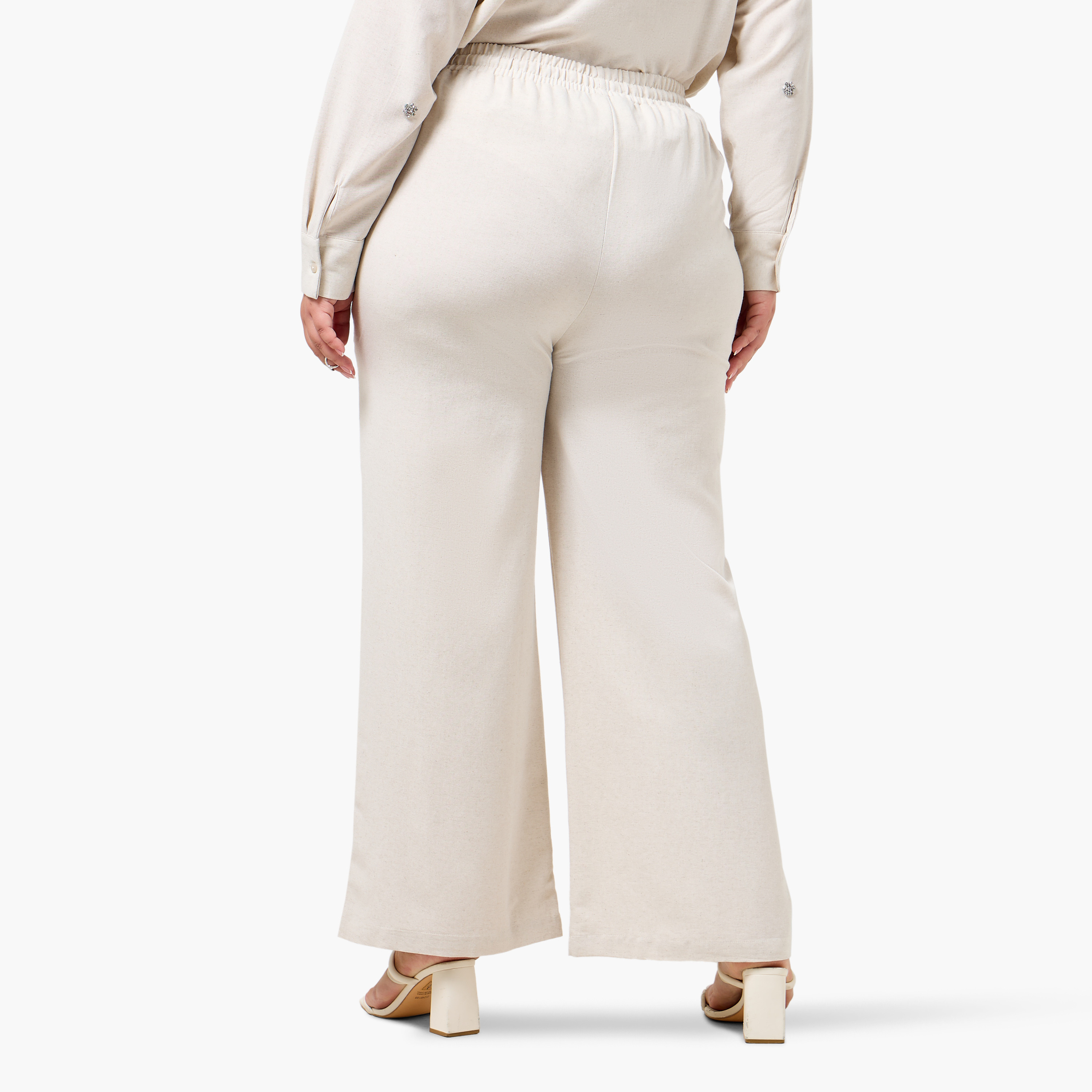 Ulla Popken Flexi Waist Linen Blend Pants-women-clothing-coordsets-image-6