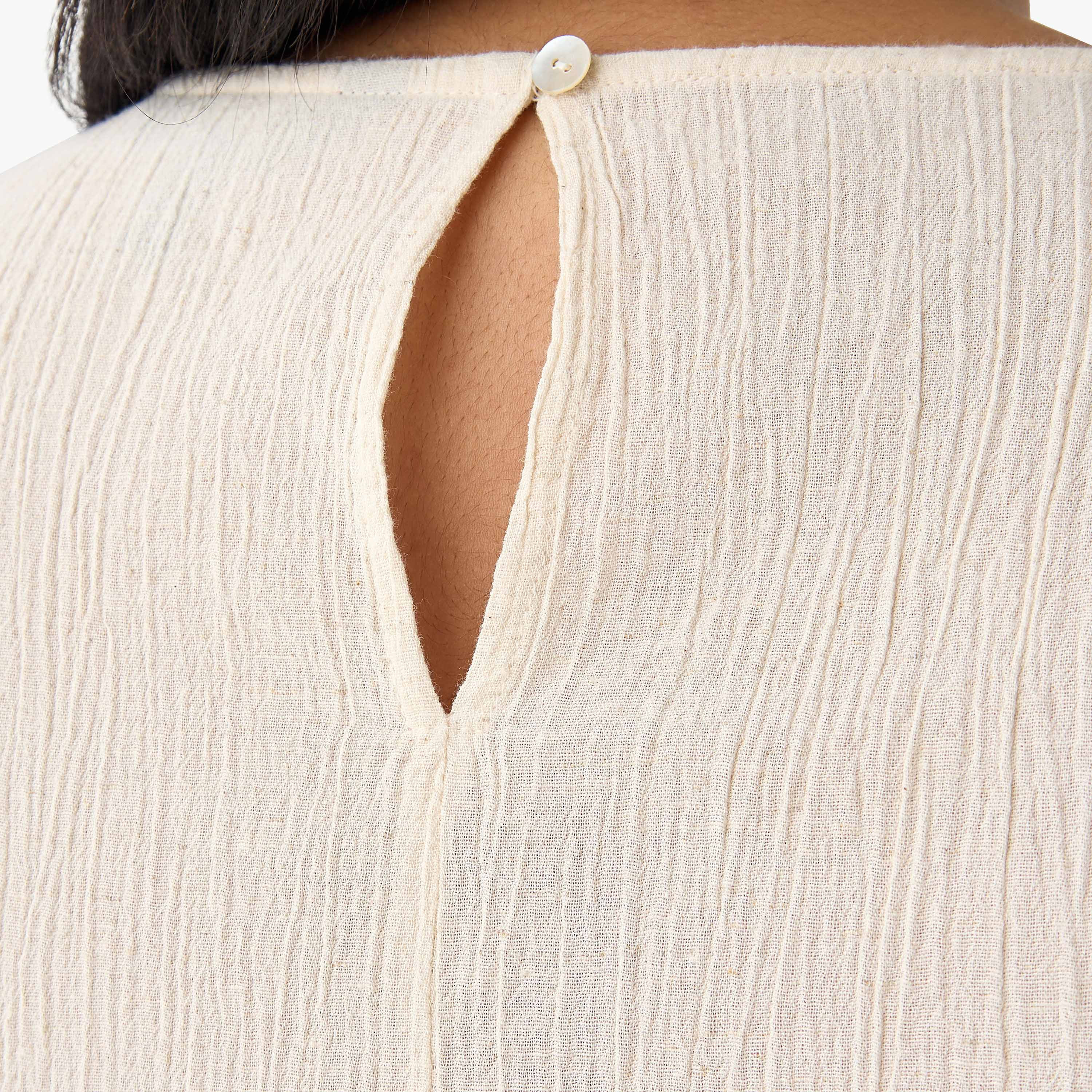 Ulla Popken Sleeveless Linen Blend Top with Embellishment-women-clothing-coordsets-image-8
