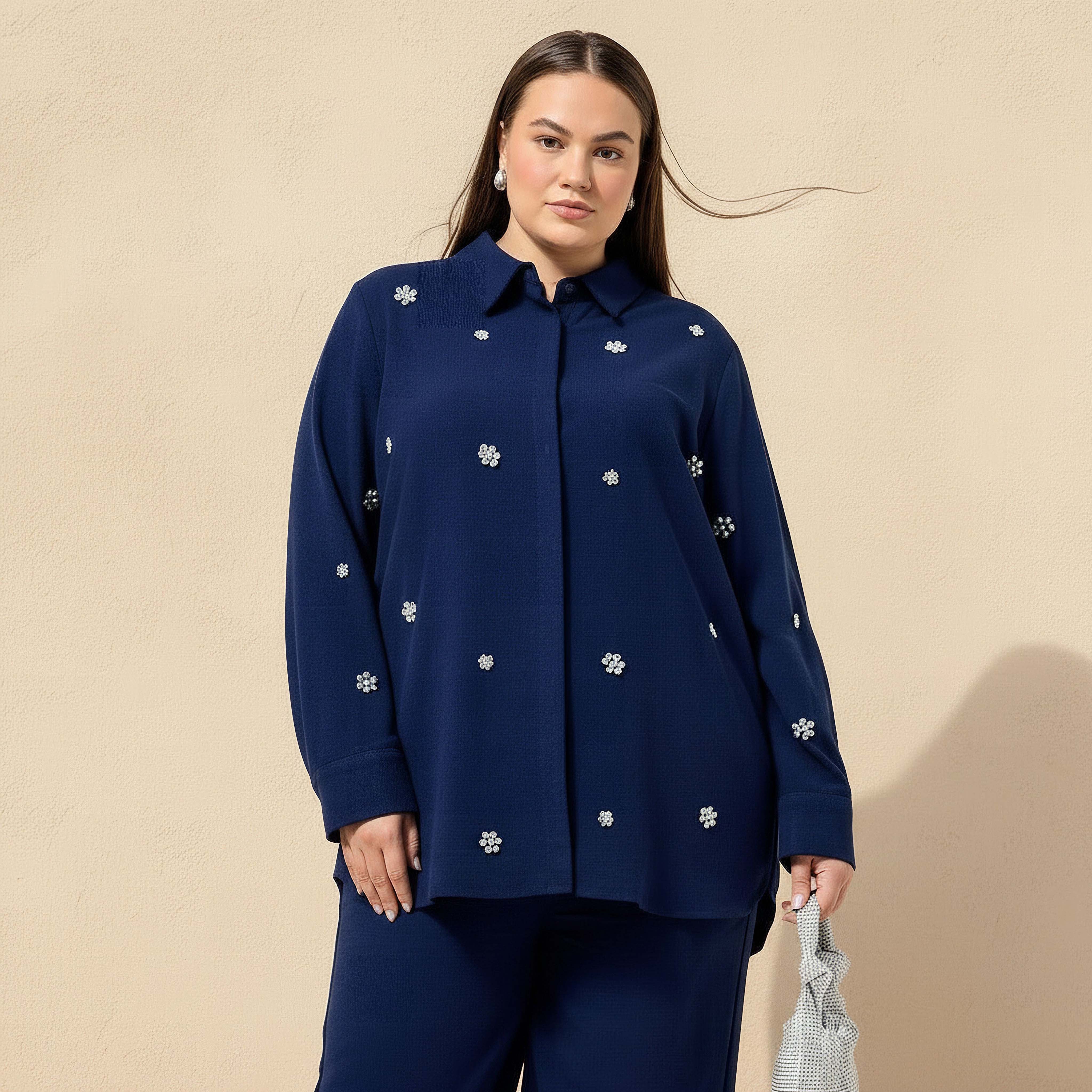 Ulla Popken Shirt with Embellishment-women-clothing-shirtsandblouses-shirts-image-1