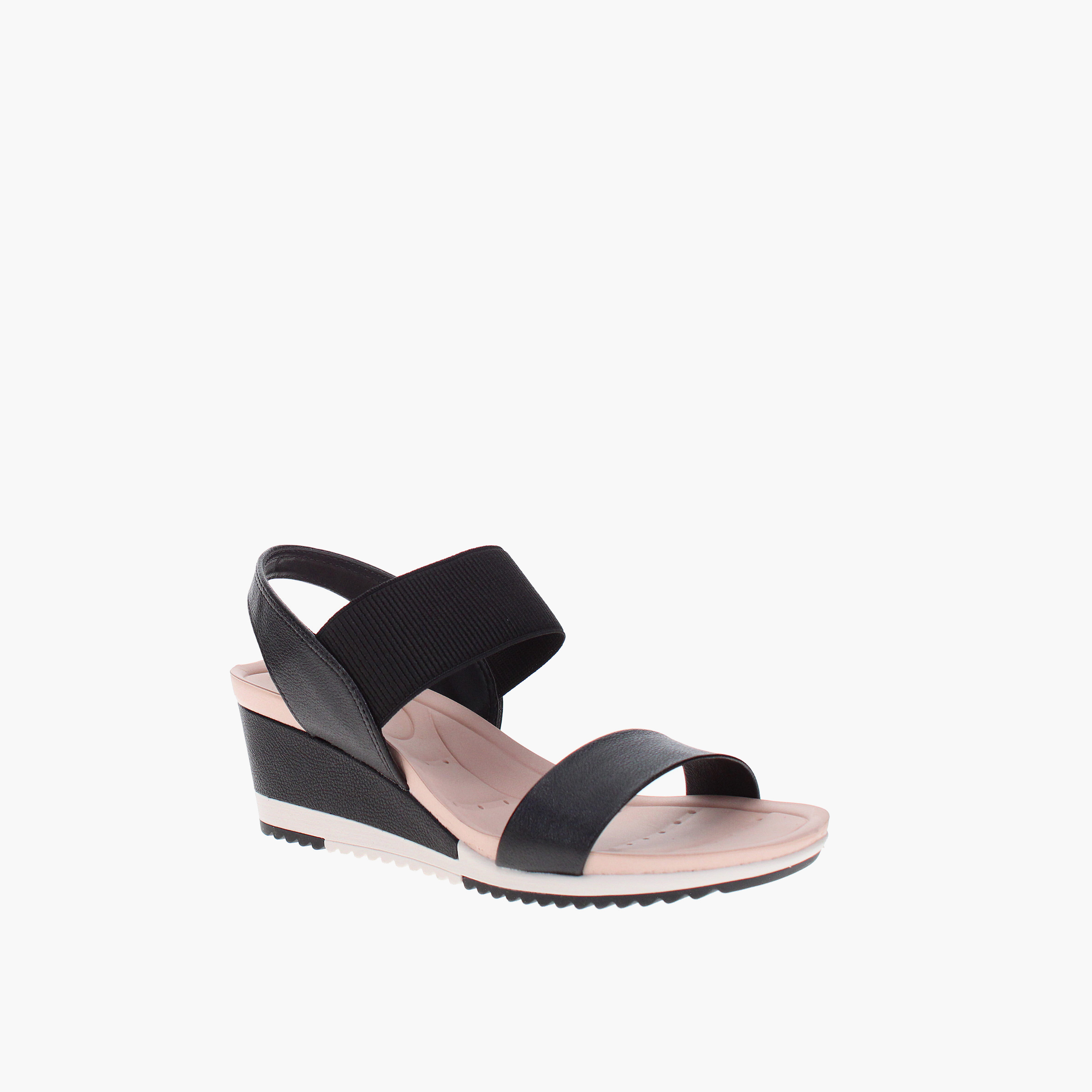 Modare by Geoomnii Women Elastic Onyx Wedges | 7123-107-27734-15745         -women-shoes-heels-image-1