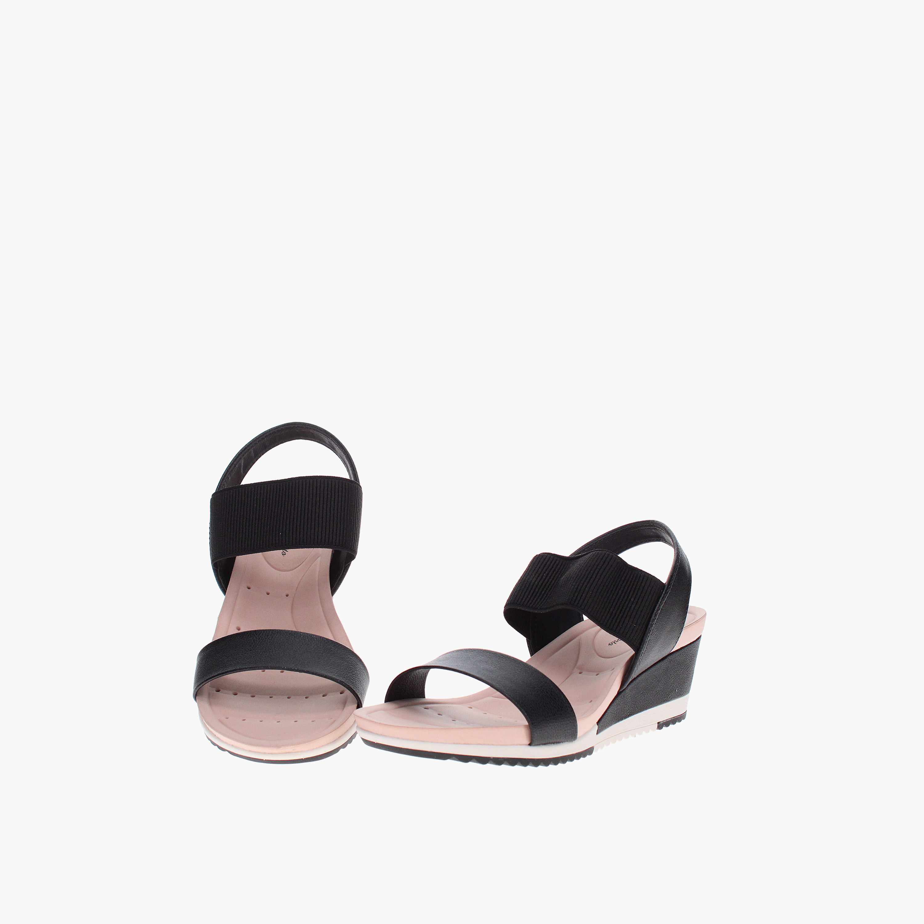 Modare by Geoomnii Women Elastic Onyx Wedges | 7123-107-27734-15745         -women-shoes-heels-image-4