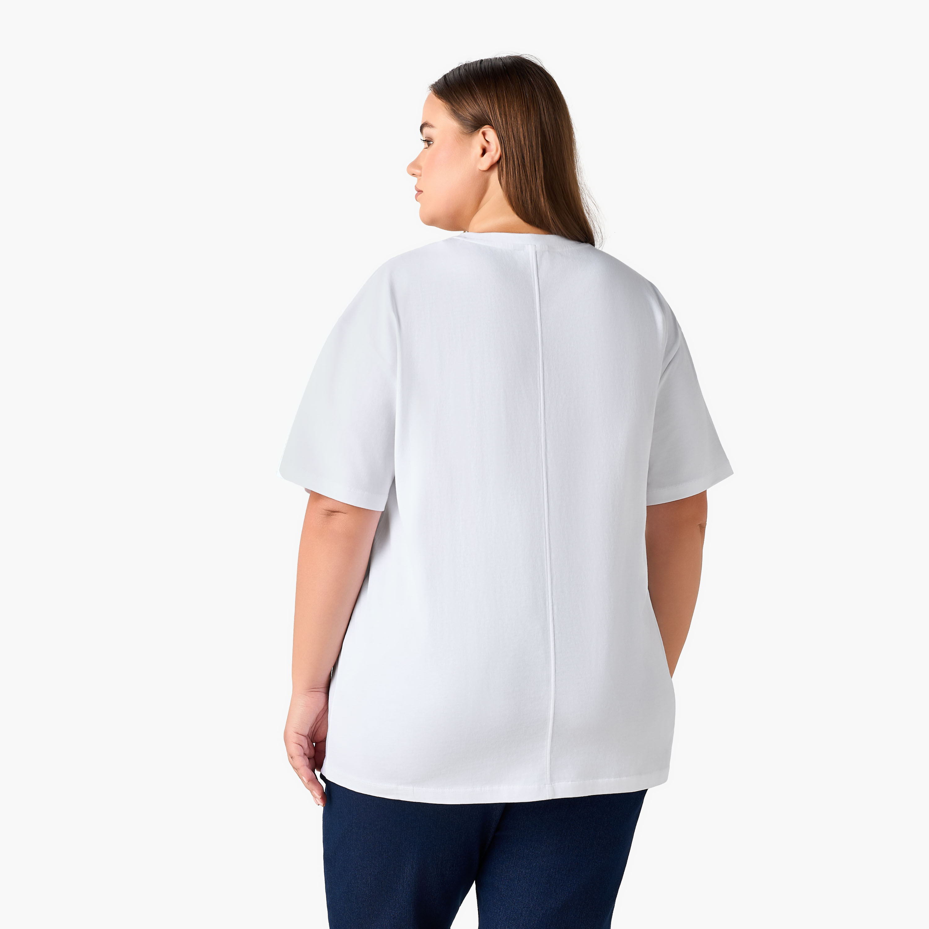Ulla Popken Relaxed Fit Cotton T-Shirt with Vase Print and Embroidery-women-clothing-plussize-tshirts-image-5