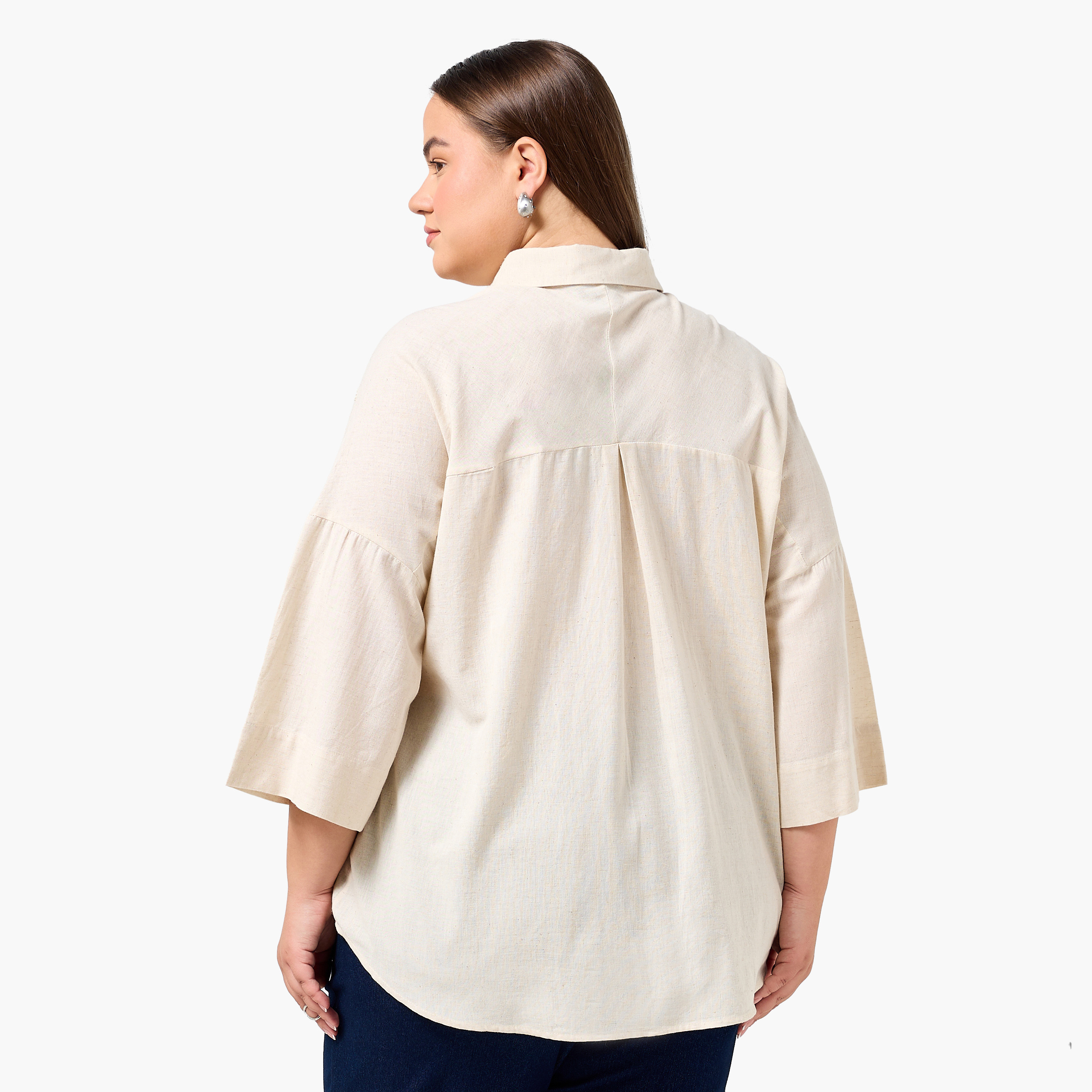 Ulla Popken Relaxed Fit Shirt with Embellishment-women-clothing-shirtsandblouses-shirts-image-4