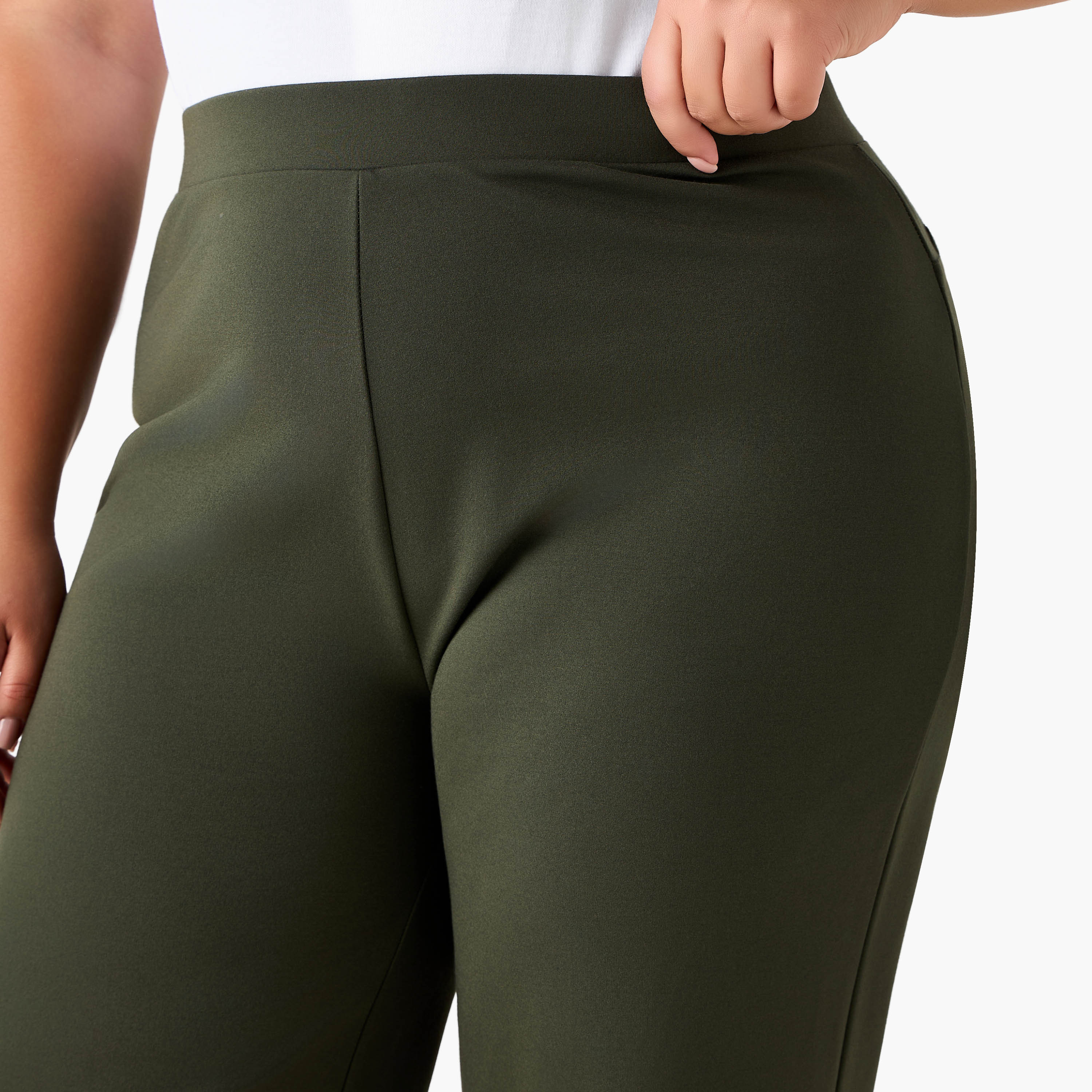 Ulla Popken Straight Fit Ponte Trousers-women-clothing-bottoms-trousers-image-5