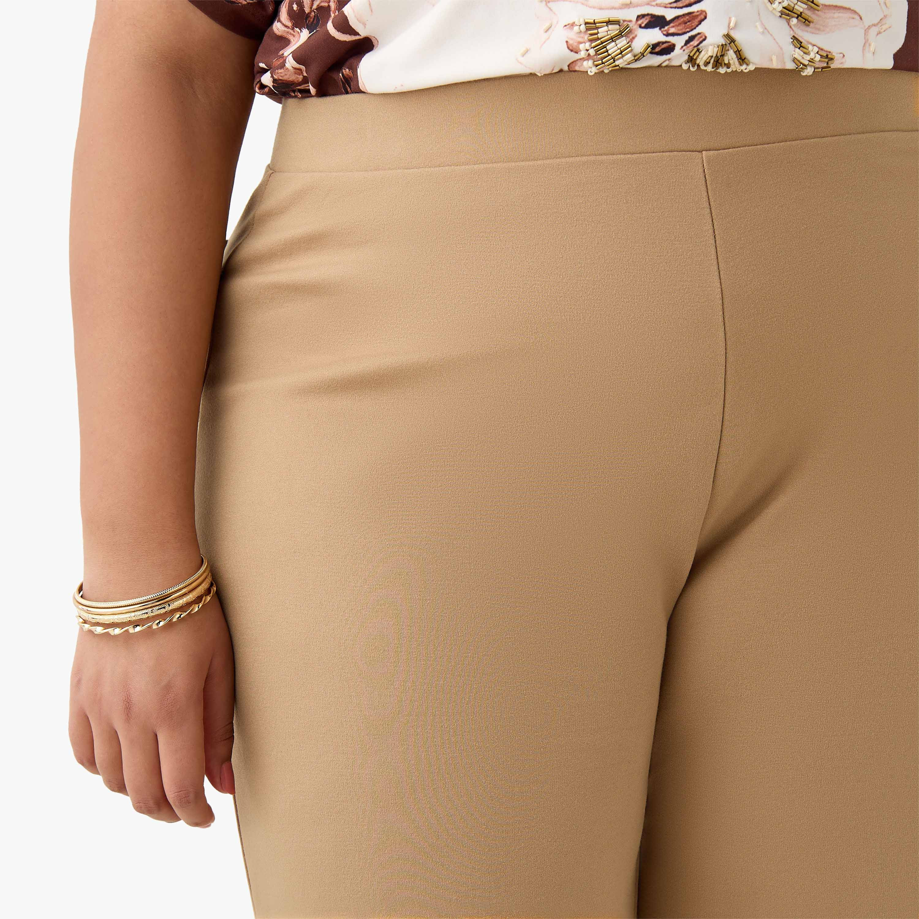 Ulla Popken Straight Fit Ponte Trousers-women-clothing-bottoms-trousers-image-5