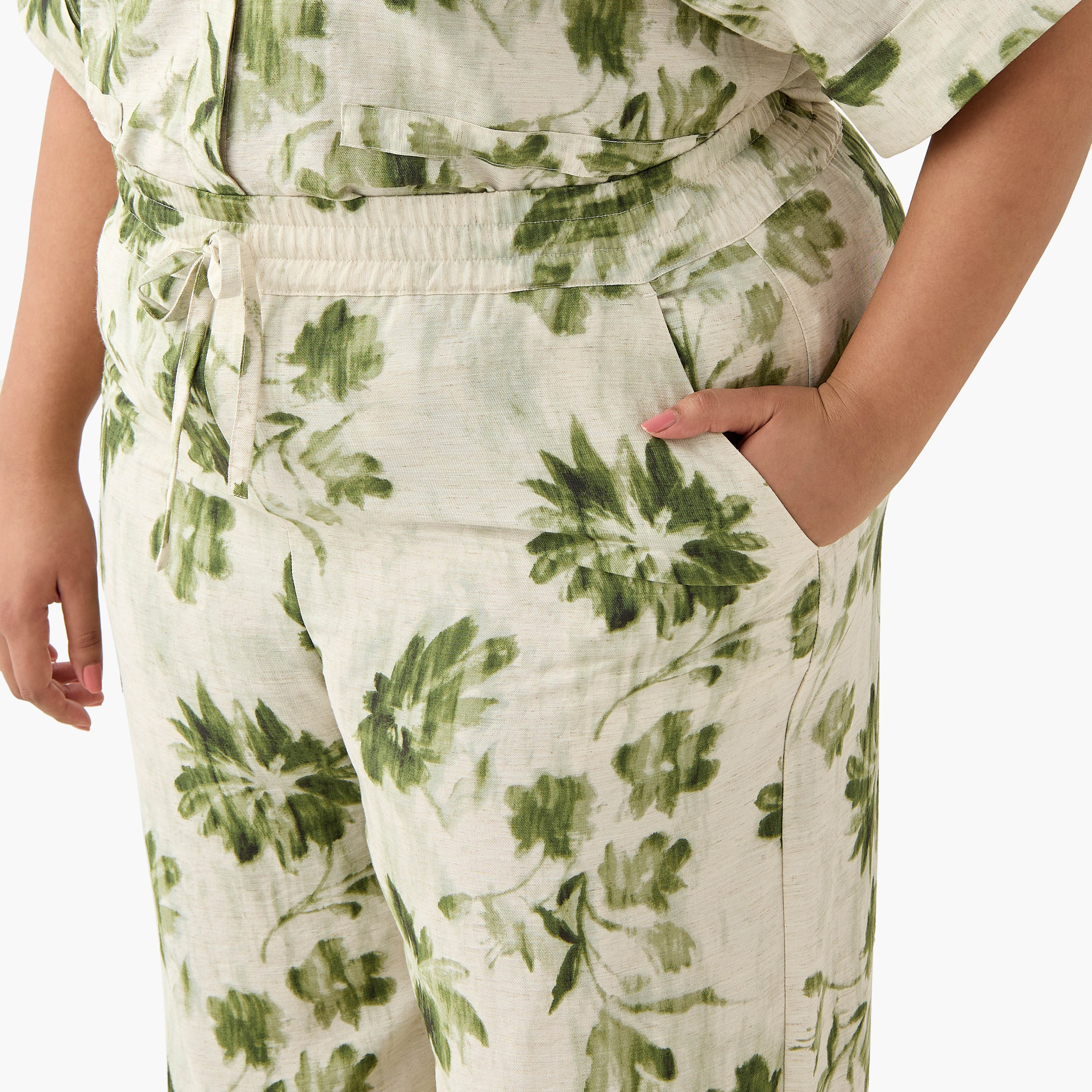 Ulla Popken Floral Print Pants-women-clothing-coordsets-image-5