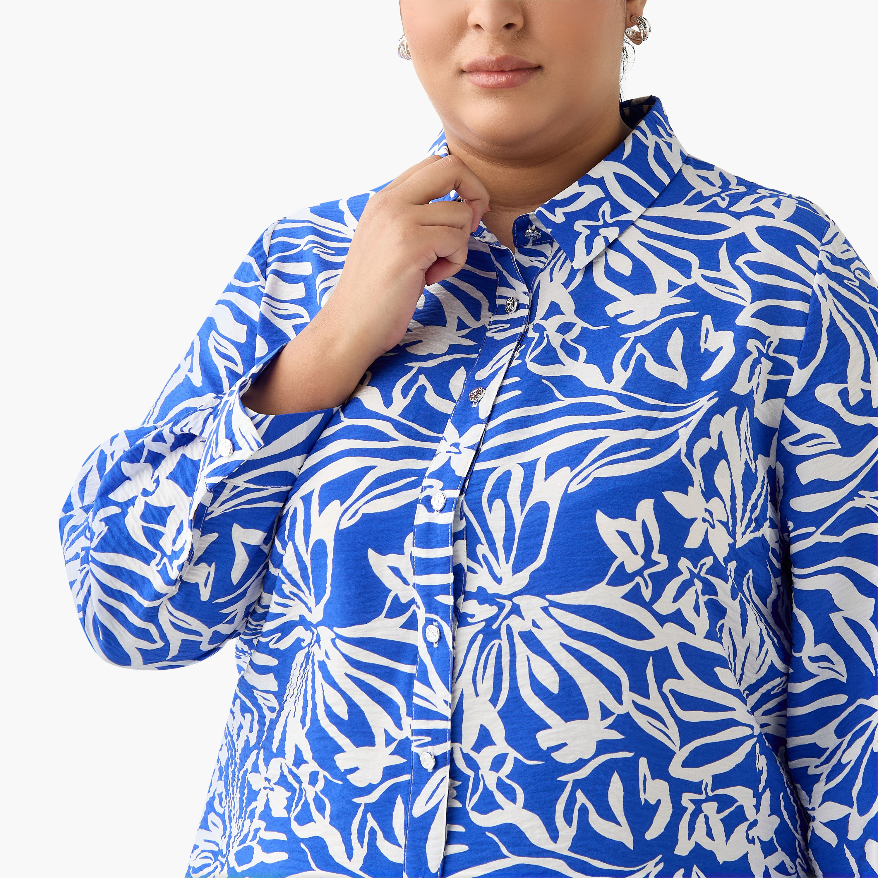 Ulla Popken Relaxed Fit Viscose Shirt with Floral Print-women-clothing-shirtsandblouses-shirts-image-5