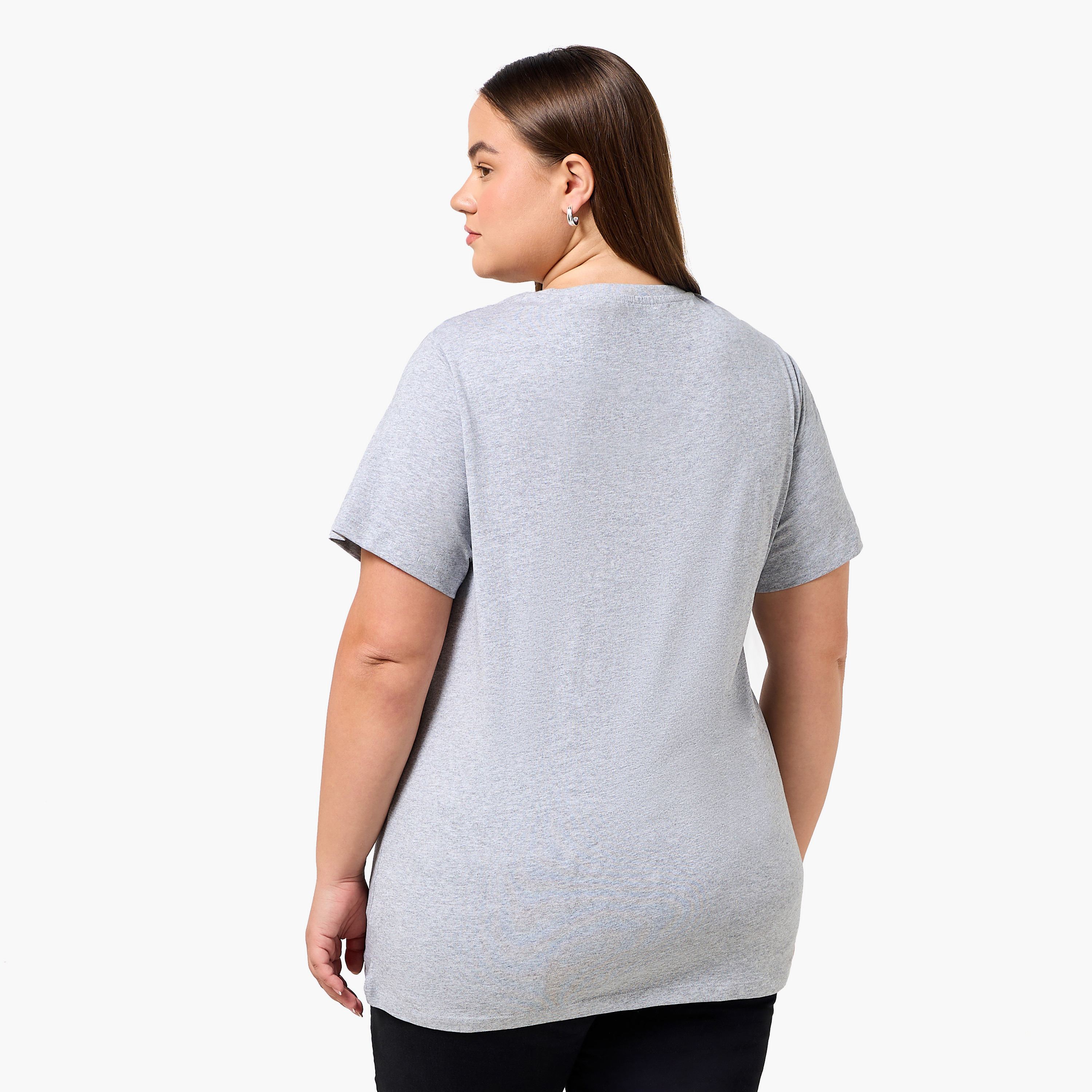 Ulla Popken Relaxed Fit Cotton T-shirt with Floral Print-women-clothing-tshirts-image-4