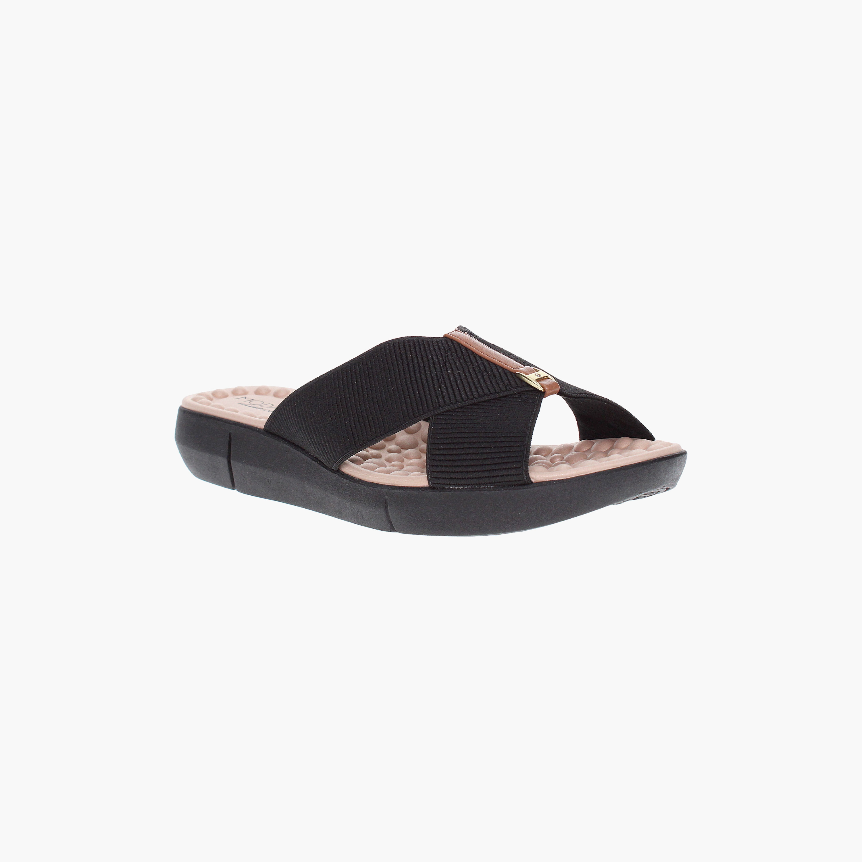 Modare by Geoomnii Women's Open Toe Flat Slide Sandals | 7142-101-26405-61877       -women-shoes-sandals-flats-image-2