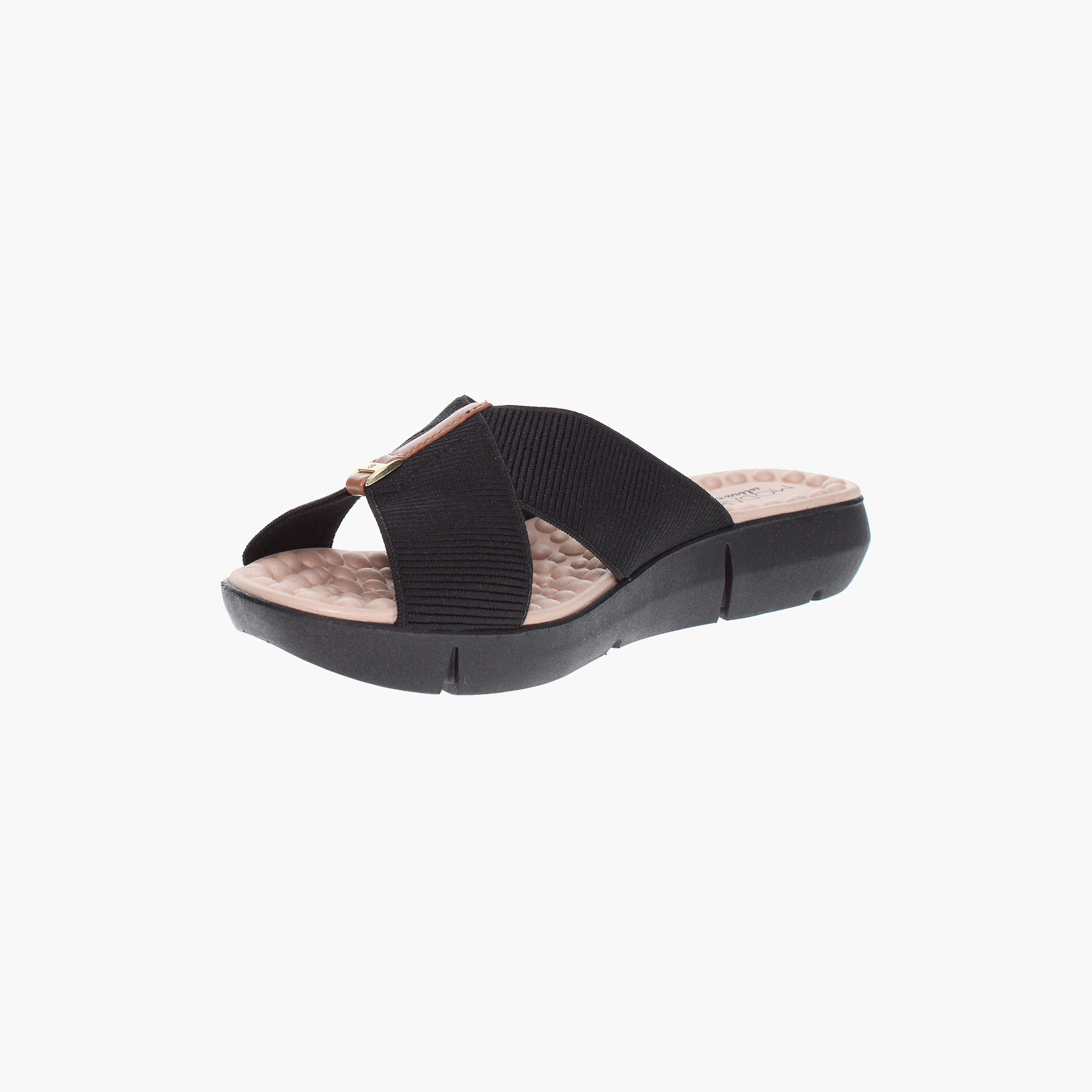 Modare by Geoomnii Women's Open Toe Flat Slide Sandals | 7142-101-26405-61877       -women-shoes-sandals-flats-image-4