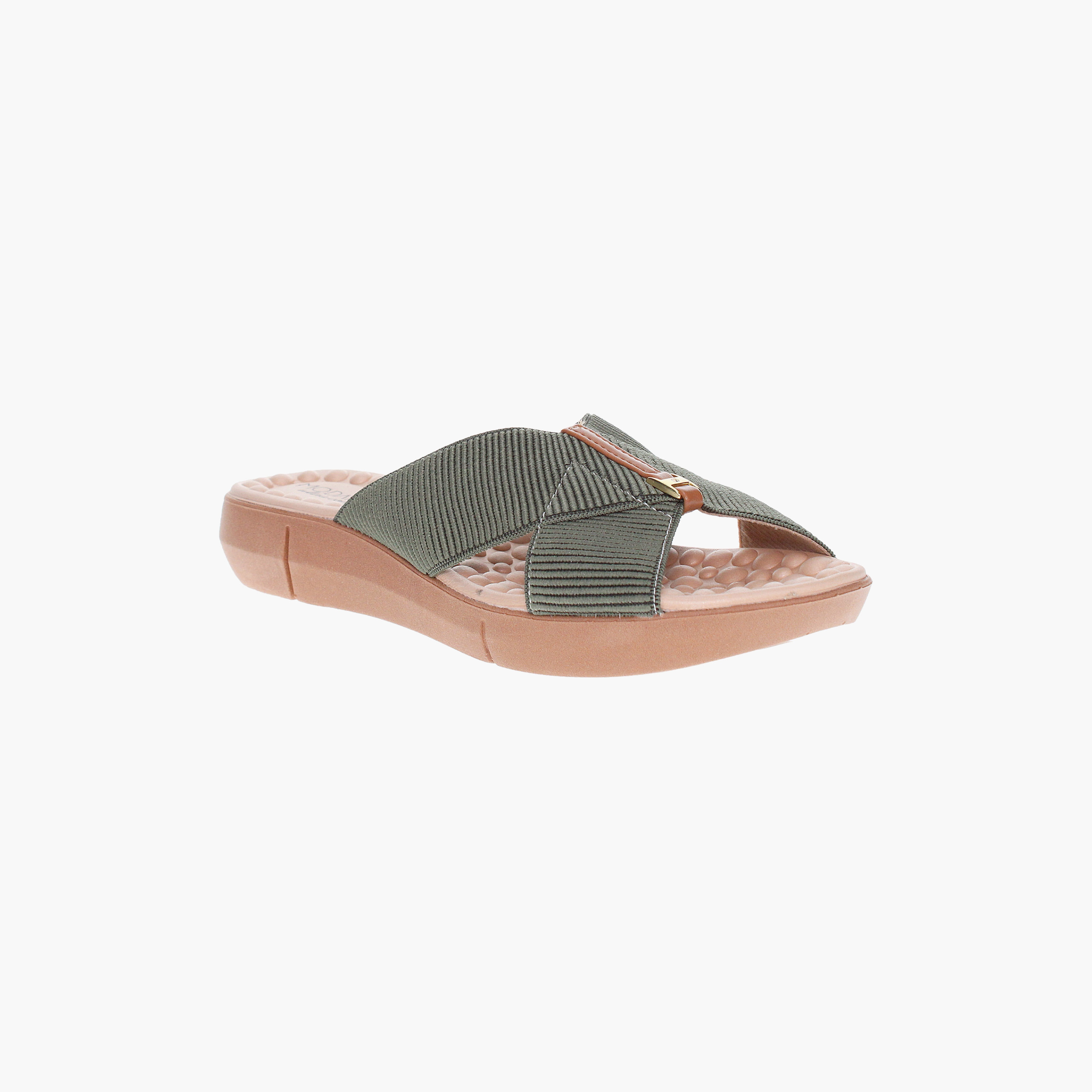 صندل نسائي مسطح مفتوح من الأمام من مودير | 7142-101-26405-93221-women-shoes-sandals-flats-image-2