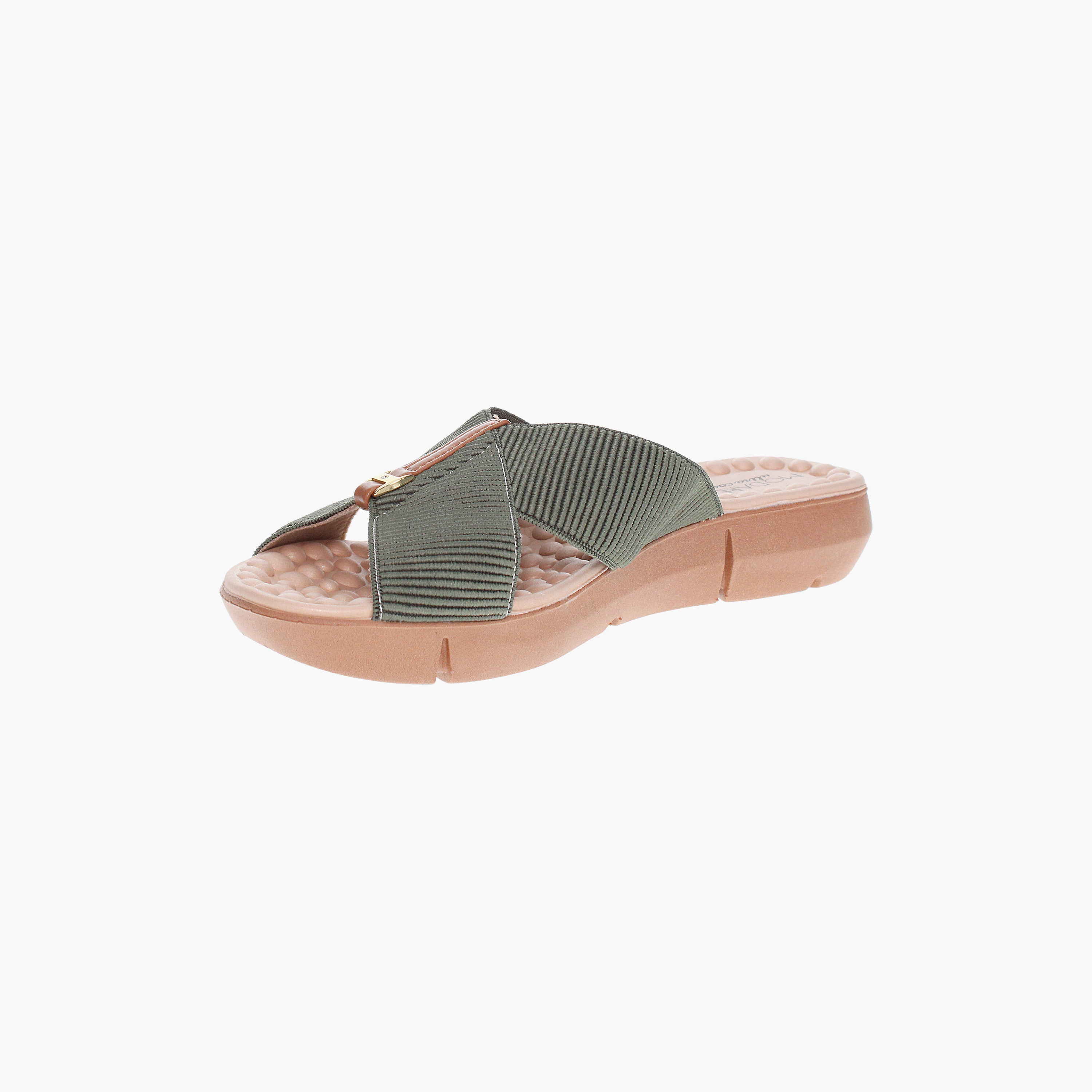 Modare by Geoomnii Women's Open Toe Flat Slide Sandals | 7142-101-26405-93221       -women-shoes-sandals-flats-image-4