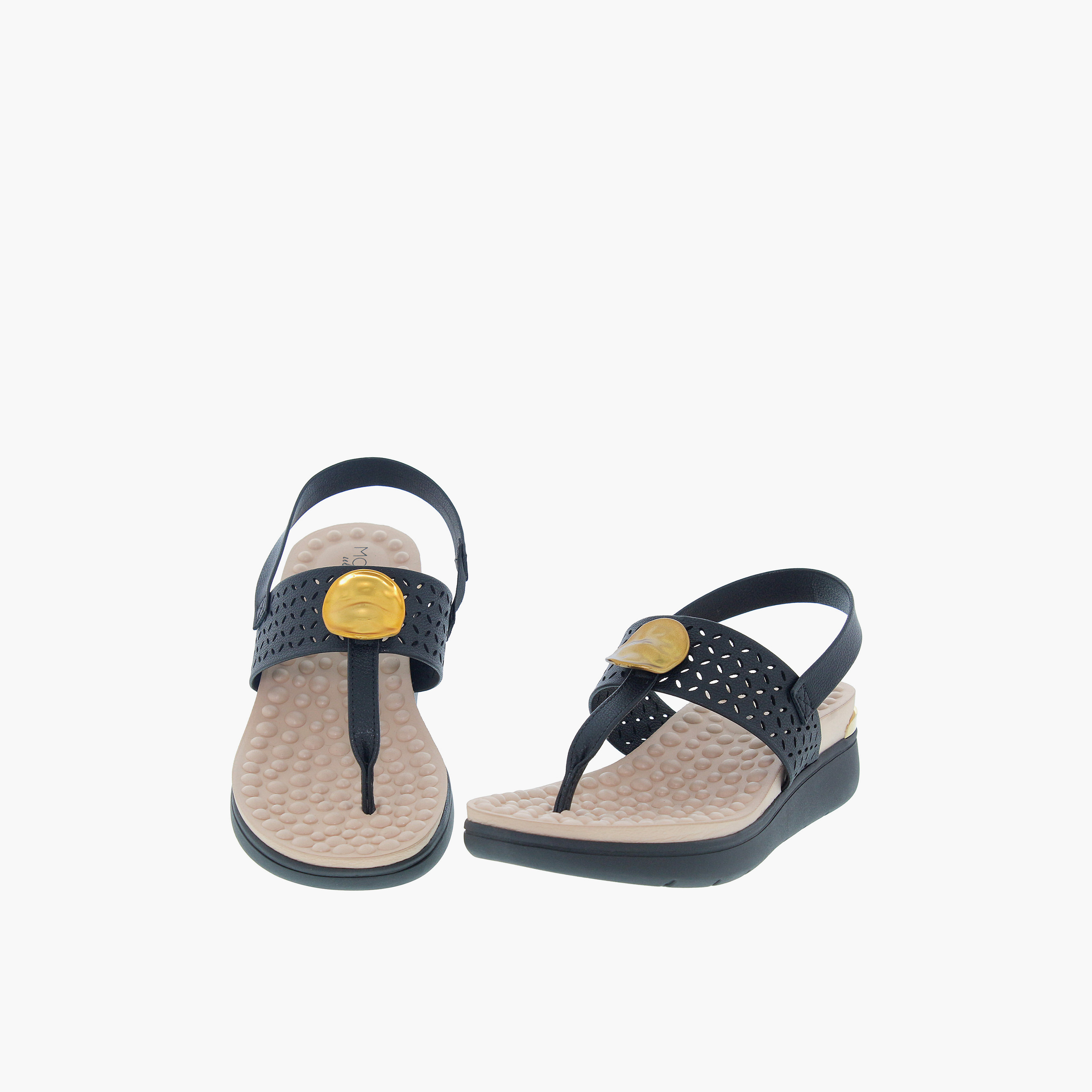 مودير - صندل أميرا1 للنساء مطاطي ذو نعل سميك | 7151-140-21736-15745-women-shoes-sandals-heeled-image-4