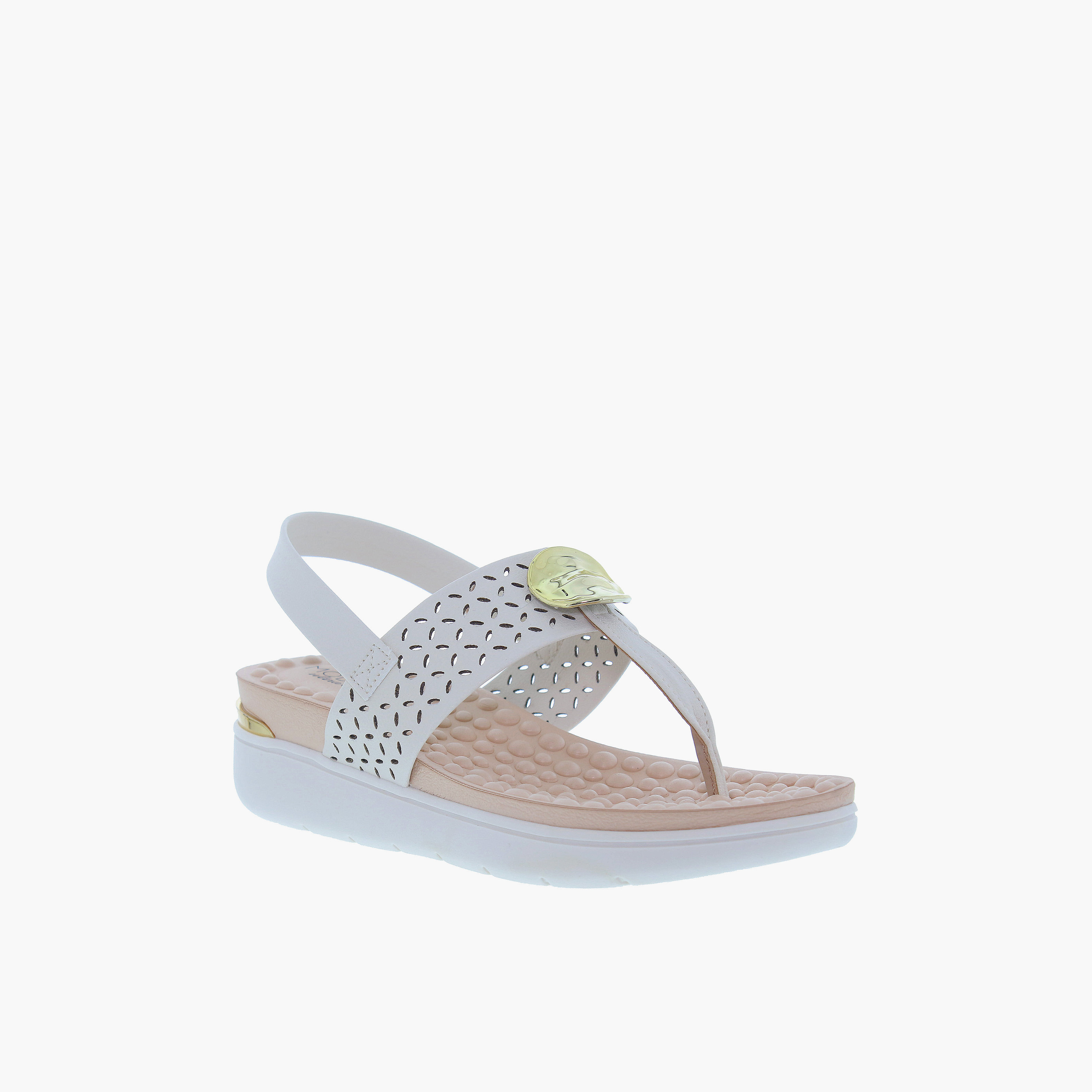 مودير - صندل Ann1 للنساء مطاطي ذو نعل سميك | 7151-140-21736-35312-women-shoes-sandals-heeled-image-1