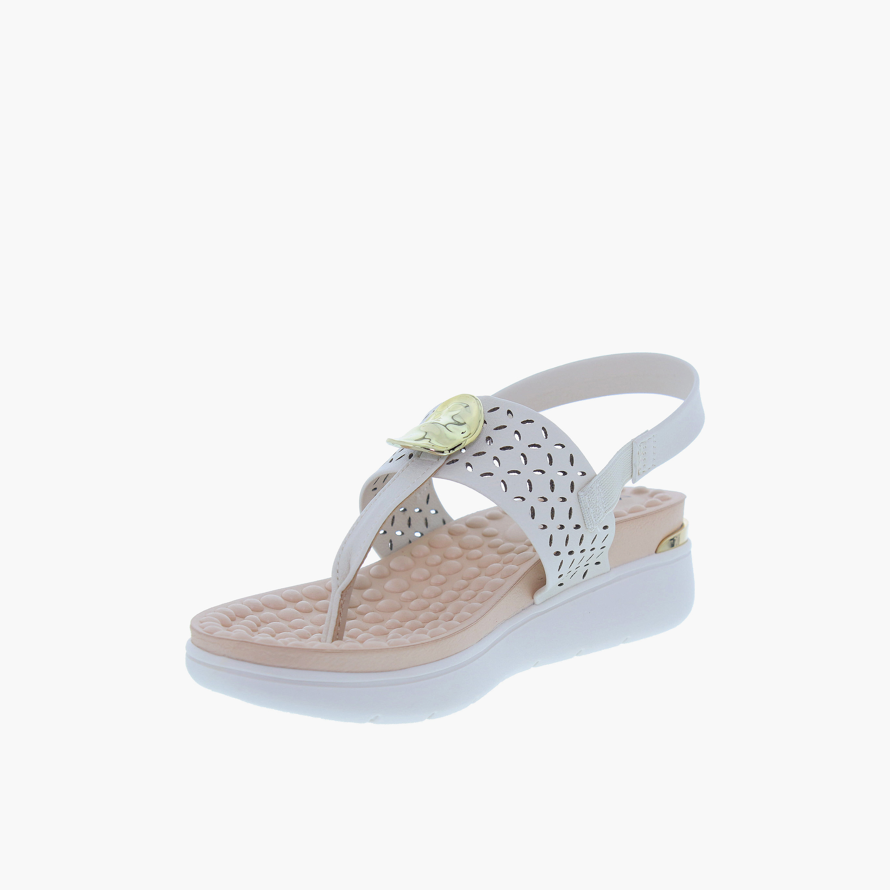 مودير - صندل Ann1 للنساء مطاطي ذو نعل سميك | 7151-140-21736-35312-women-shoes-sandals-heeled-image-2