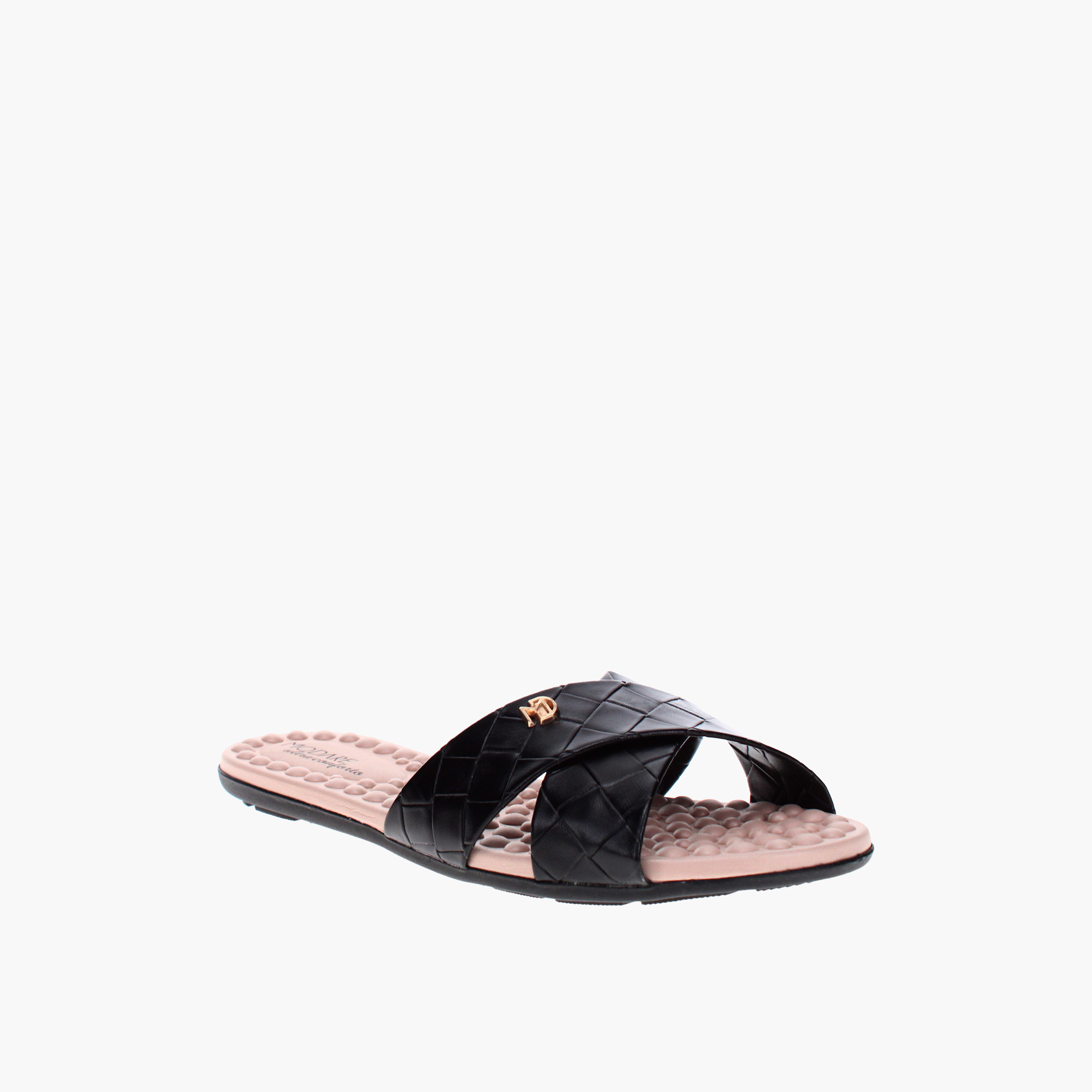 Modare by Geoomnii Women's Slip On Wrent Strap Sandals | 7163-105-25299-15745       -women-shoes-sandals-flats-image-1