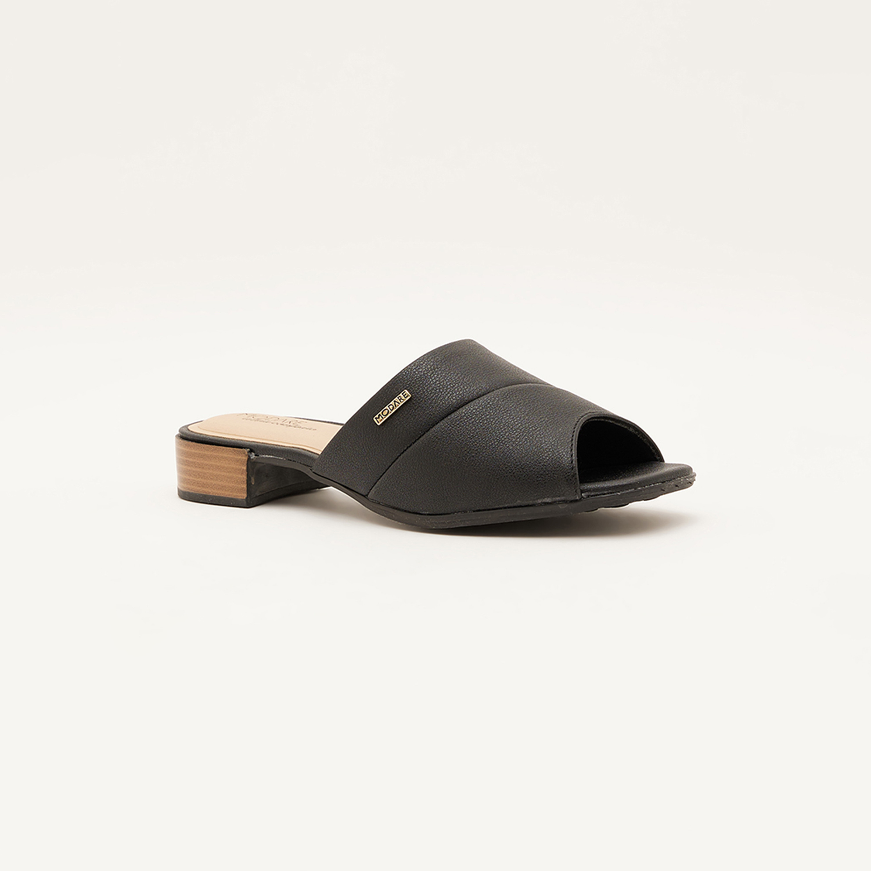 7169-100-21736 | حذاء نسائي من مودير ذو كعب عريض مفتوح عند الأصابع -women-shoes-heels-image-1