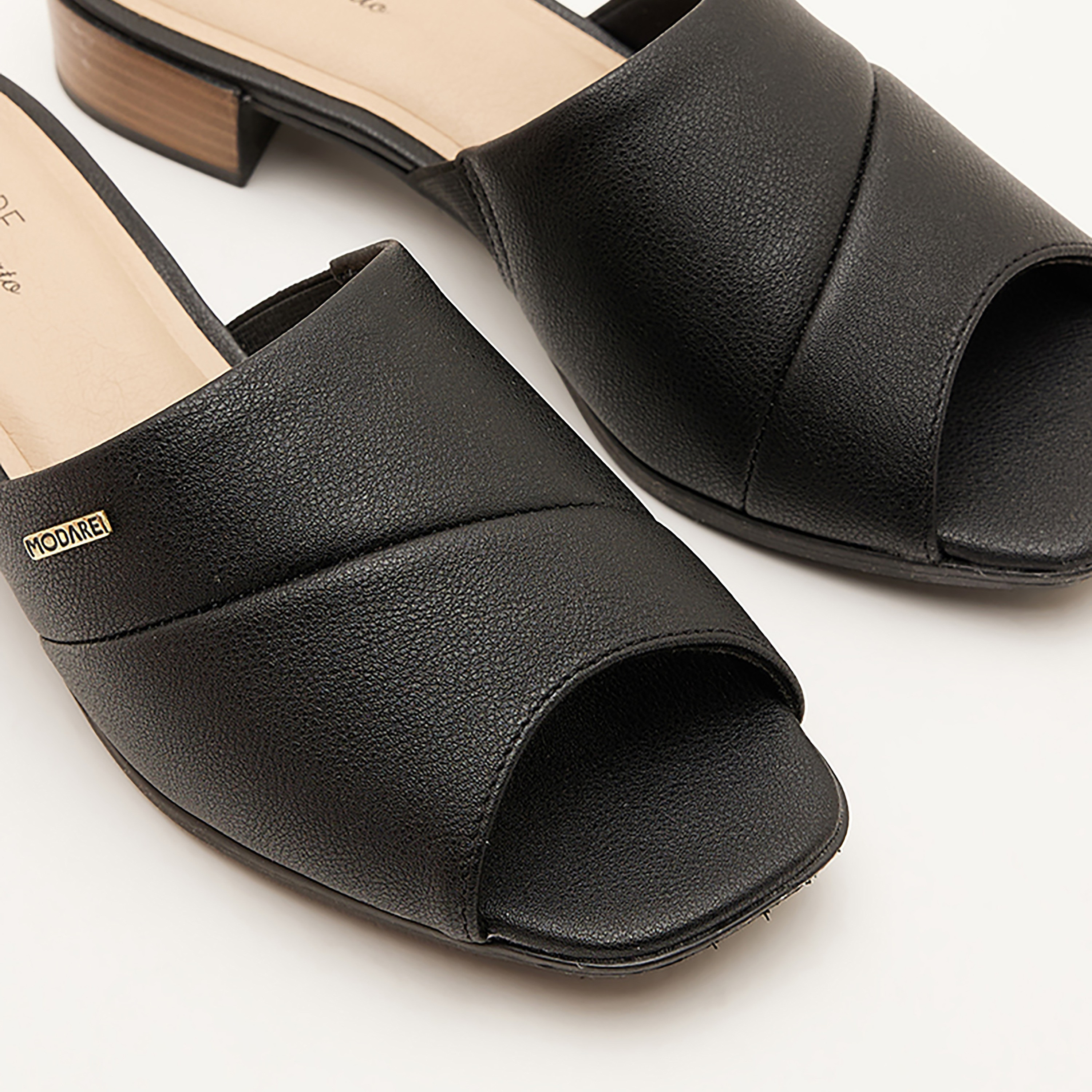  7169-100-21736 | حذاء نسائي من مودير ذو كعب عريض مفتوح عند الأصابع -women-shoes-heels-image-4