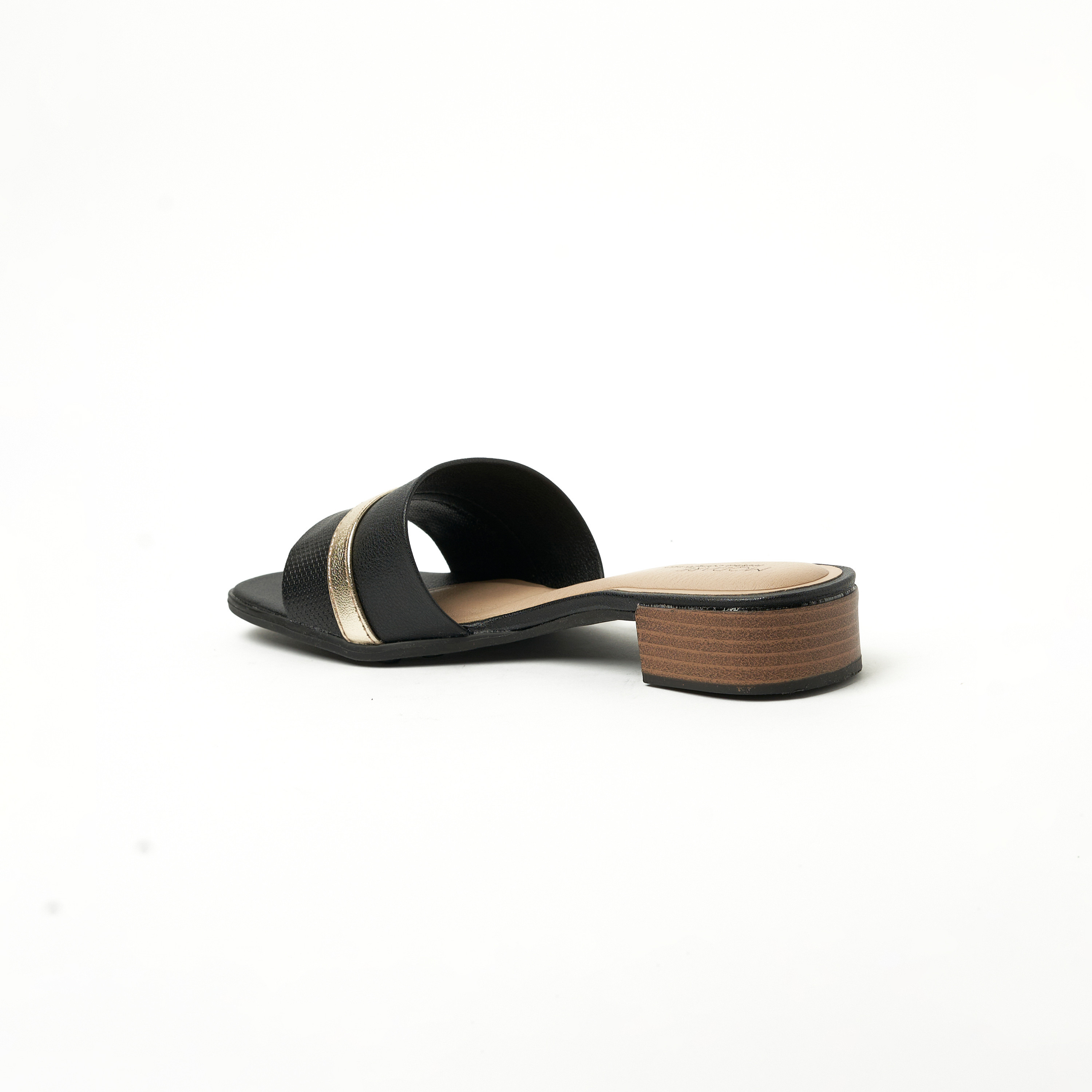 مودير- صندل نسائي سهل الارتداء كعب مربع بلمعة معدنية | 7169-114-25975-16579-women-shoes-heels-image-4