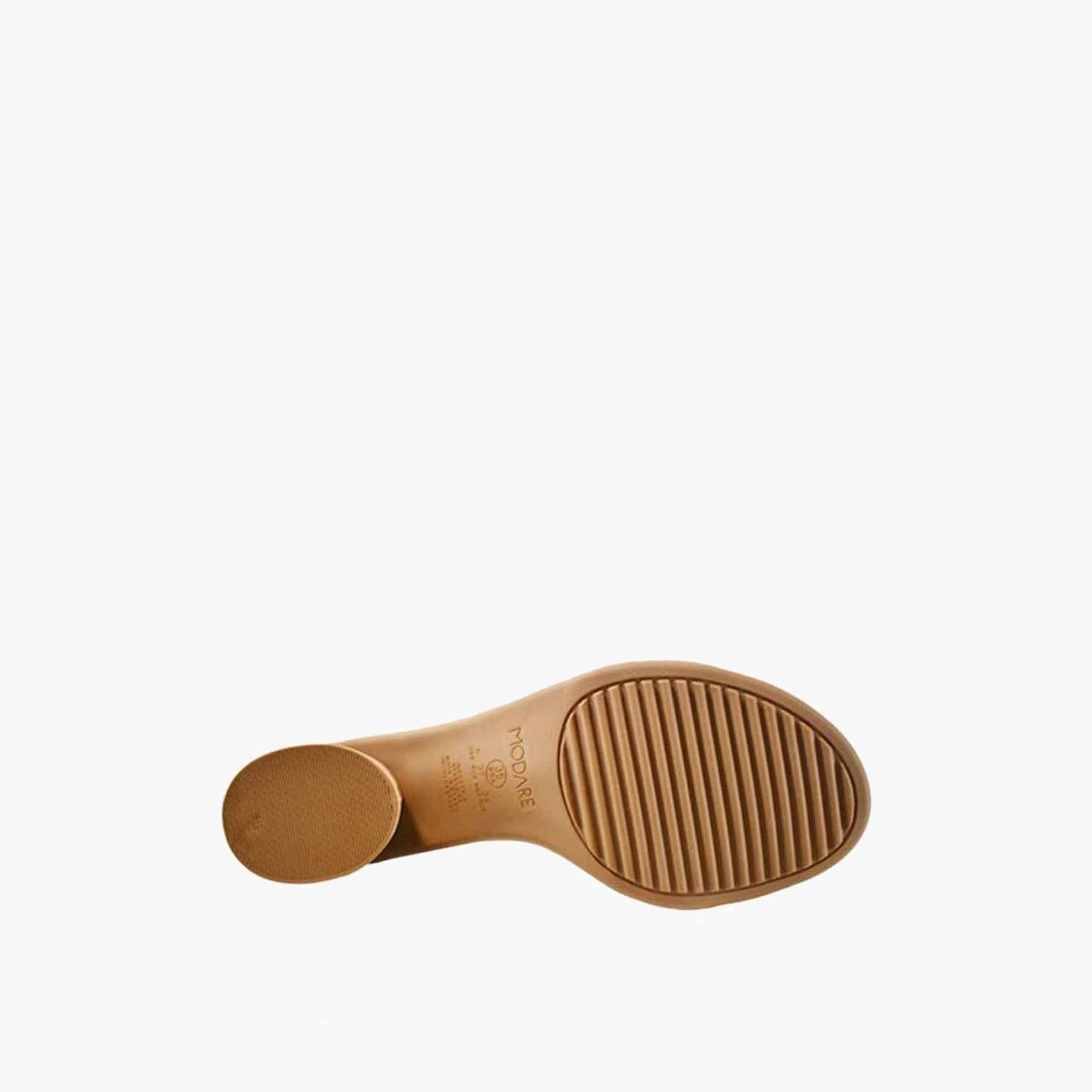 مودير-  حذاء نويلي كعب مربع مرن للنساء  | 7179-102-25116-87607-women-shoes-heels-image-5