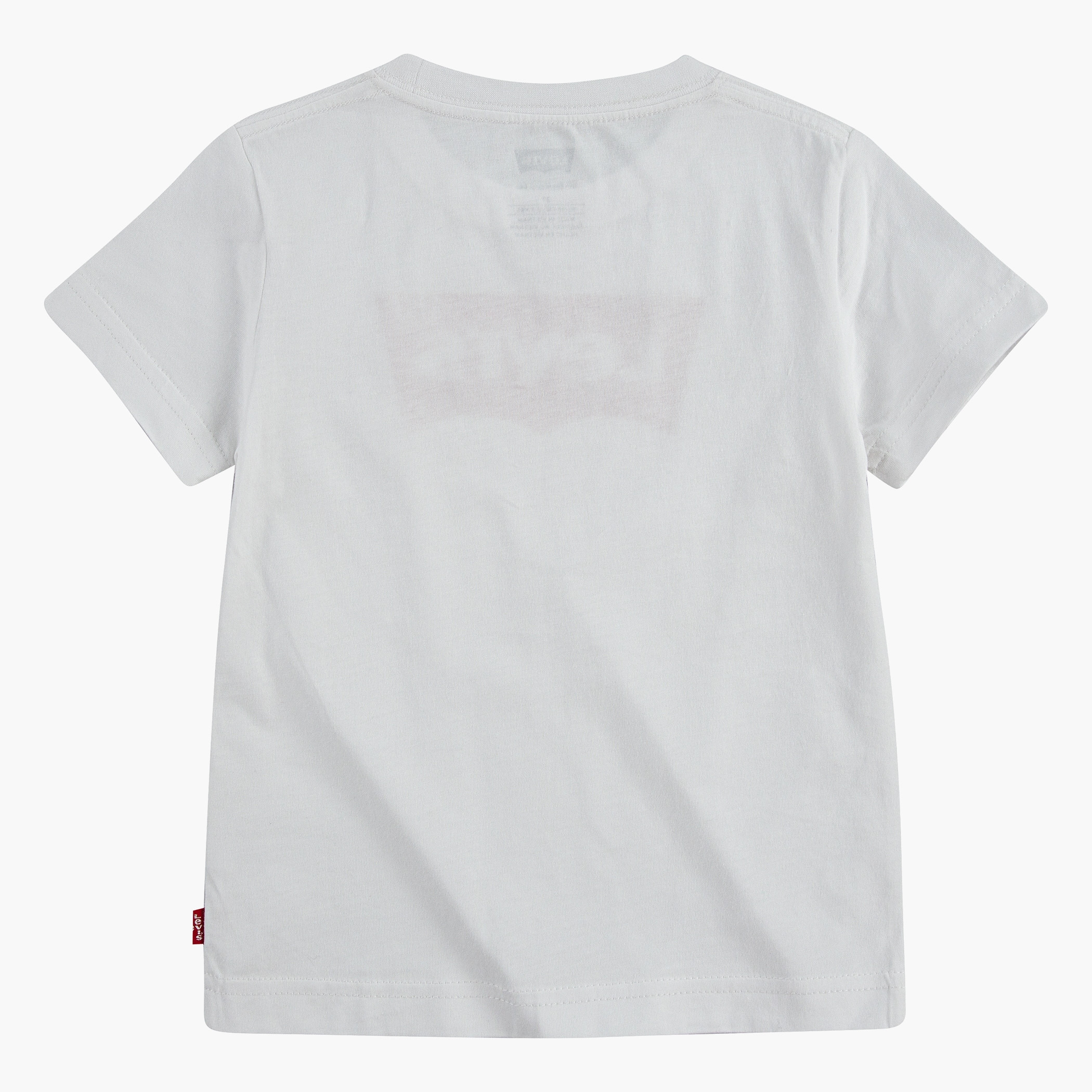 قميص ليوس بأكمام قصيرة وياقة دائرية وشعار أبيض للجنسين للأطفال الصغار-baby-boys-clothing-shirts-image-2