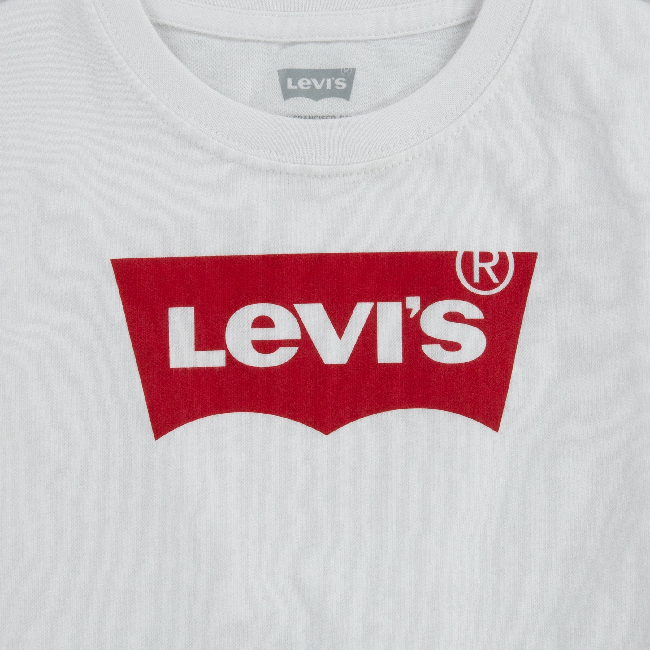 قميص ليوس بأكمام قصيرة وياقة دائرية وشعار أبيض للجنسين للأطفال الصغار-baby-boys-clothing-shirts-image-3
