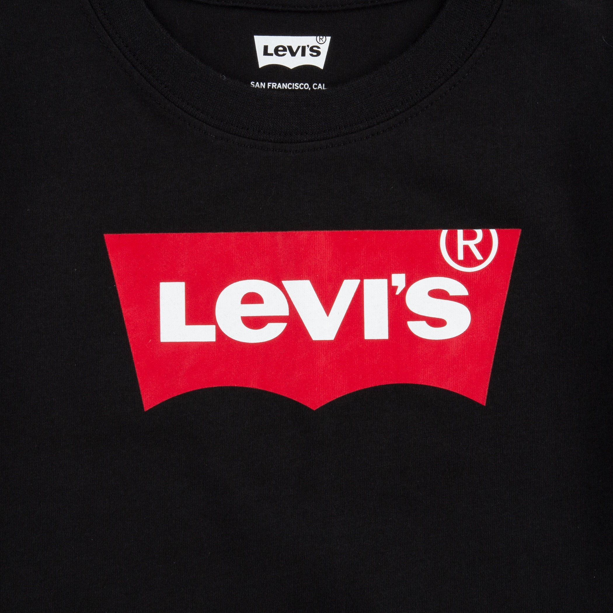 قميص ليوس بأكمام قصيرة وياقة دائرية وشعار أسود للجنسين للأطفال بسن المشي-baby-boys-clothing-shirts-image-3