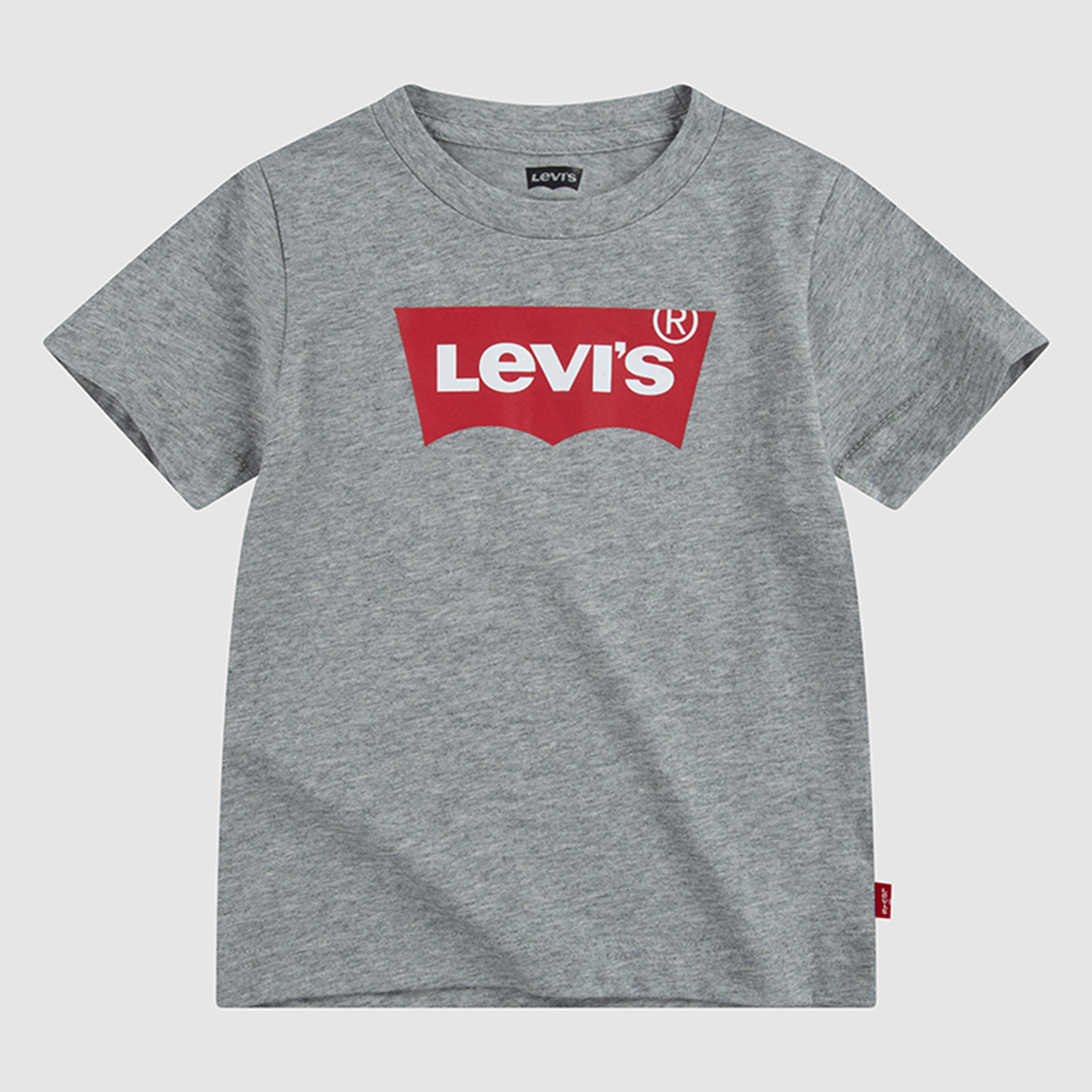 Levi's Boys Grey Logo Crew Neck Short Sleeves T-Shirt-baby-boys-clothing-shirts-image-1