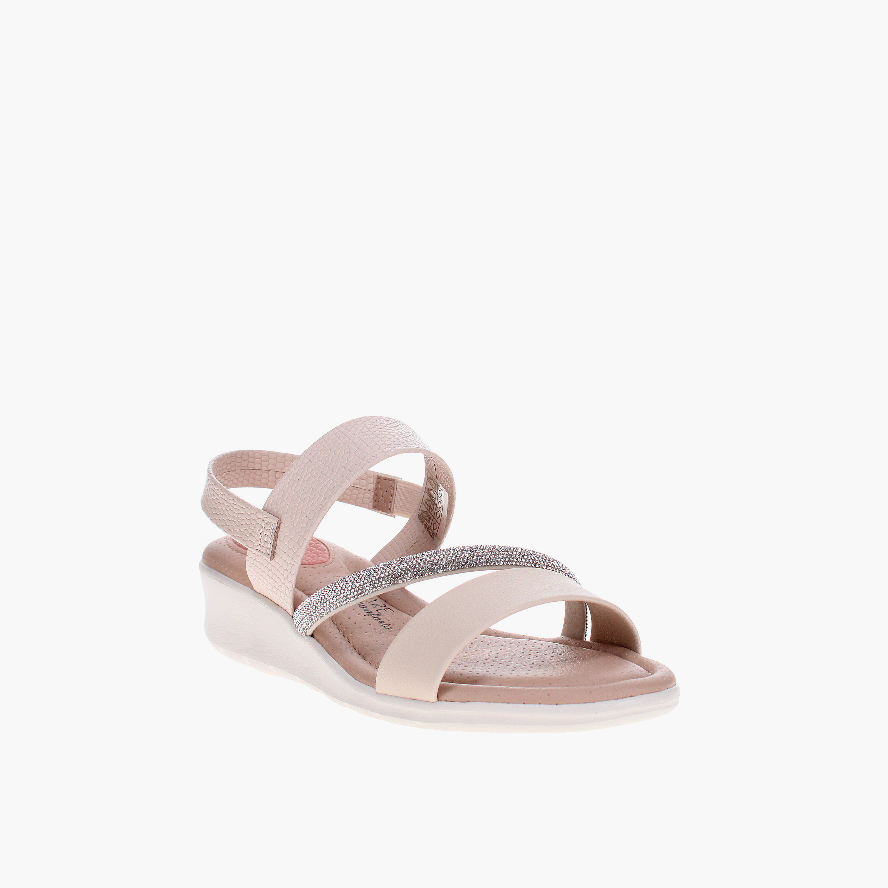 مودير- حذاء زولتان بكعب إسفيني مرن للنساء | 7190-101-28296-94667-women-shoes-heels-image-1
