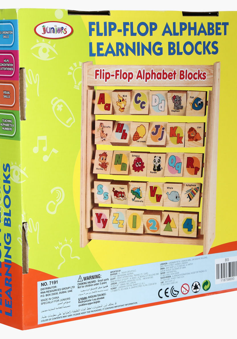 Juniors Flip Flop Alphabet Learning Blocks-Blocks%2C Puzzles and Board Games-image-3