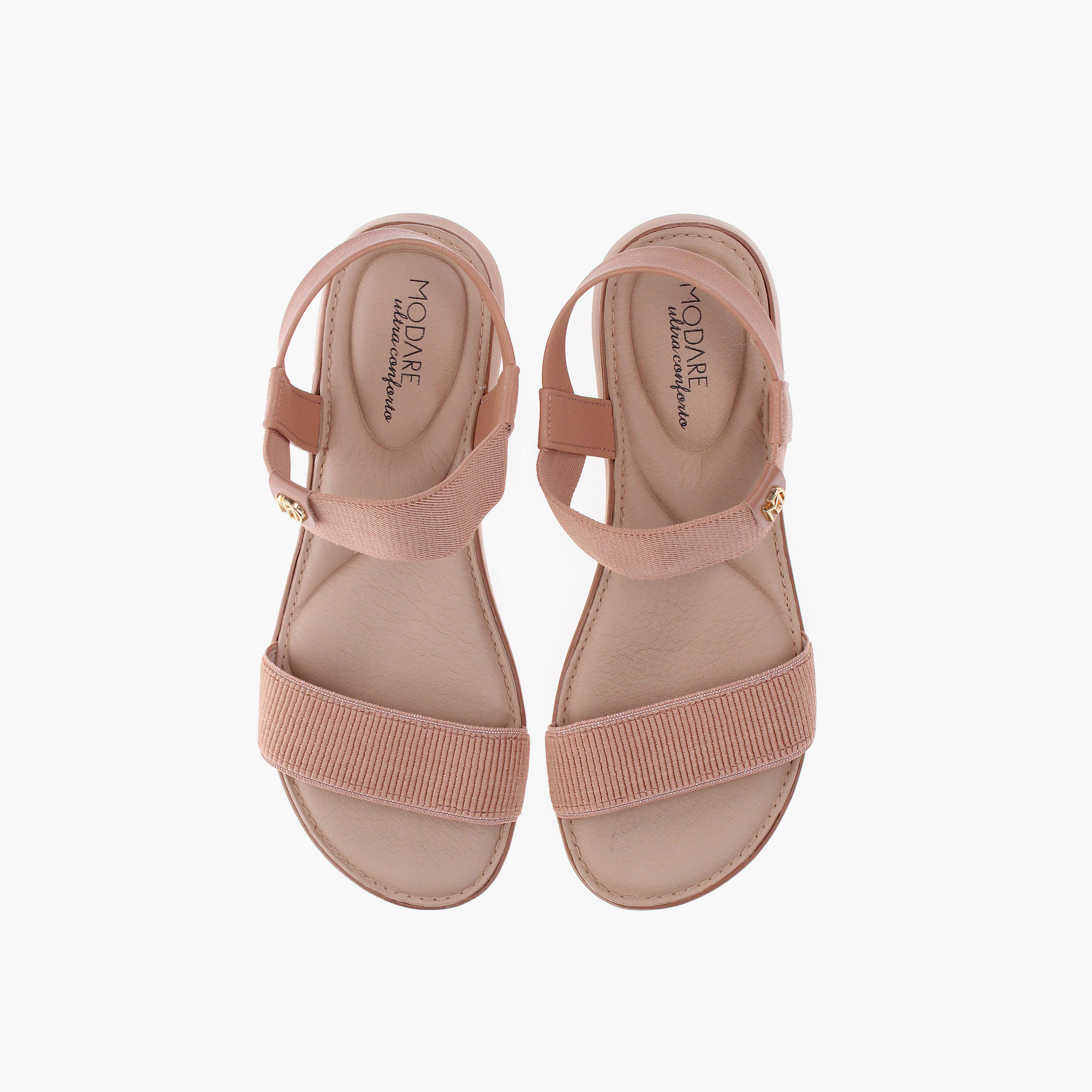 Modare by Geoomnii Women's Elastic Ammar Strap Sandals | 7199-102-28629-52531        -women-shoes-sandals-flats-image-2