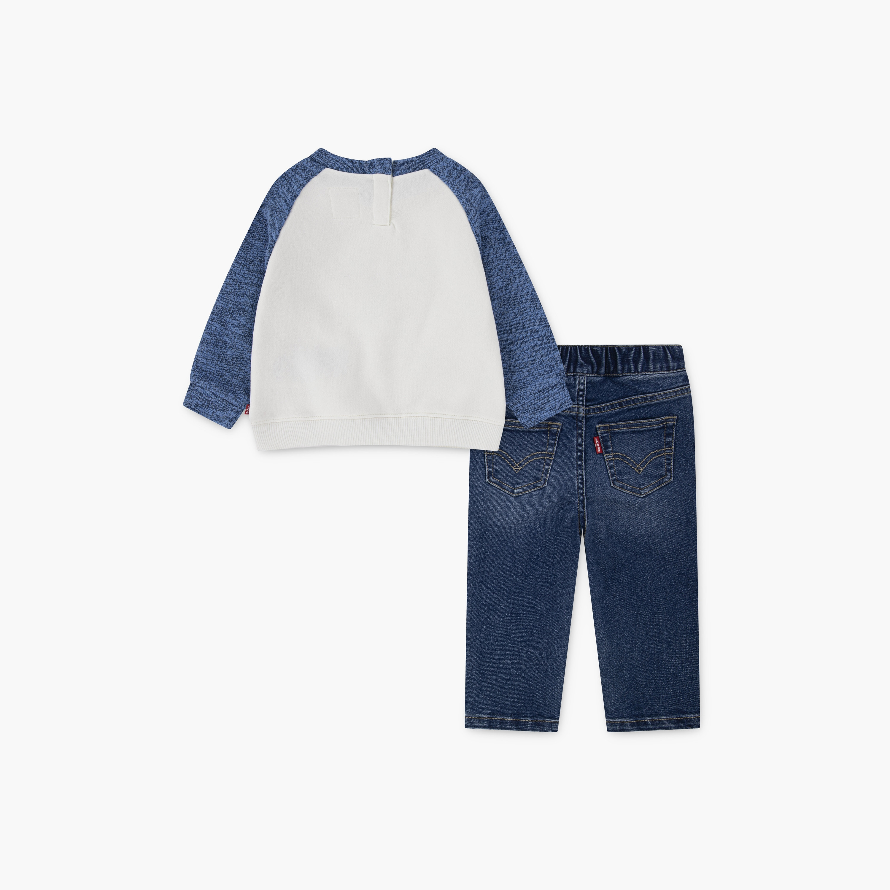 Levi’s 2-Piece Round neck Long Sleeves Printed Sweat Top with Elasticated Jogger-girls-clothing-setsandcoords-image-2