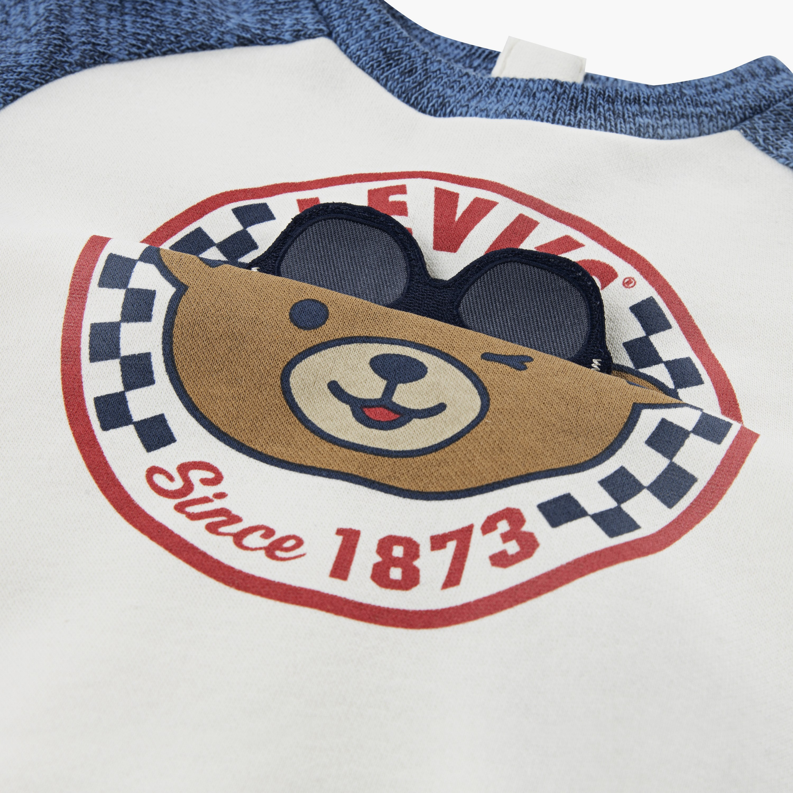 Levi’s 2-Piece Round neck Long Sleeves Printed Sweat Top with Elasticated Jogger-girls-clothing-setsandcoords-image-6