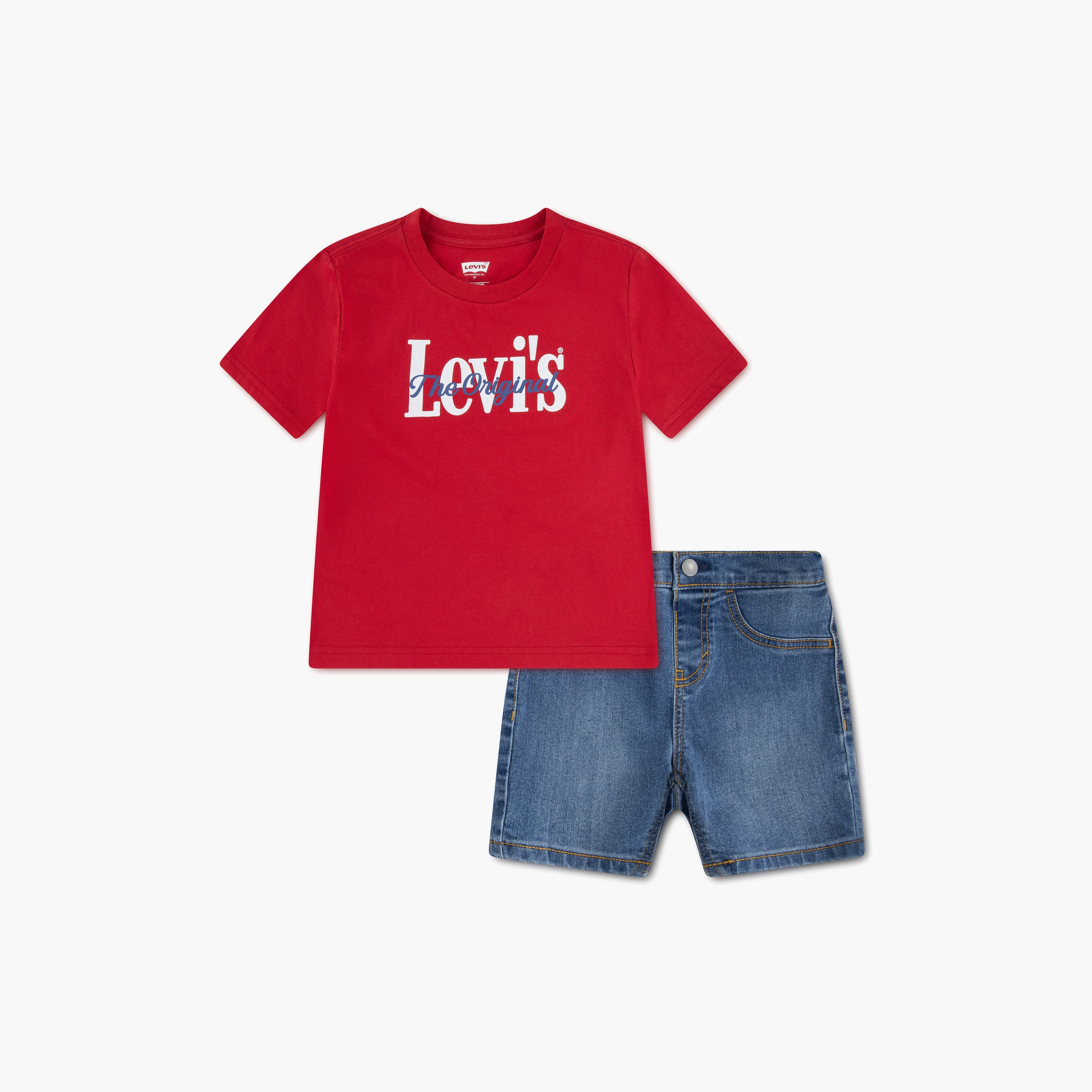 Levi's LVB Hd Aop Logo T-Shirt & Shorts Set-boys-clothing-setsandcoords-image-1