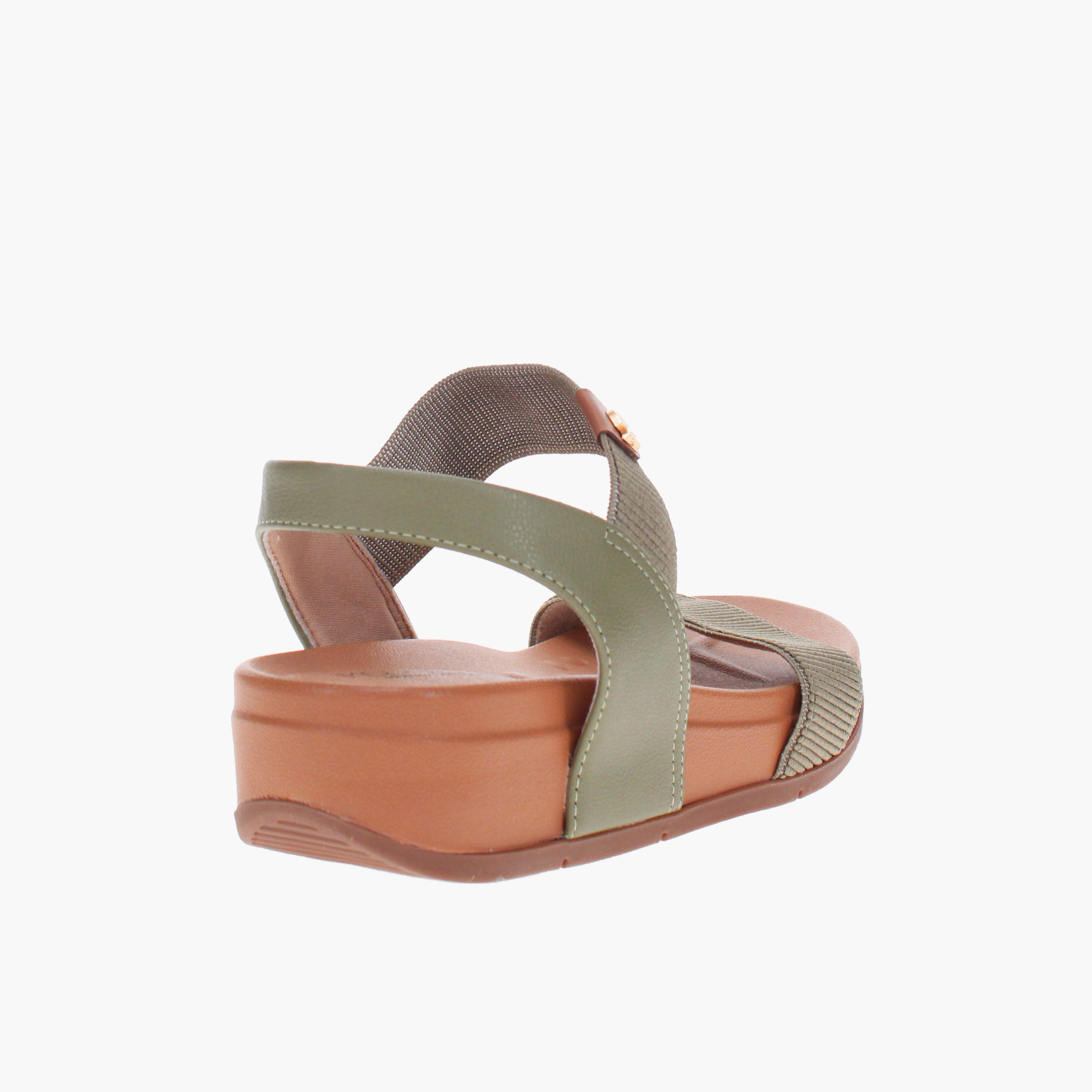 مودير - صندل جين1 للنساء مطاطي بنعل سميك وحزام مسطح | 7207-105-23124-104828-women-shoes-sandals-flats-image-3